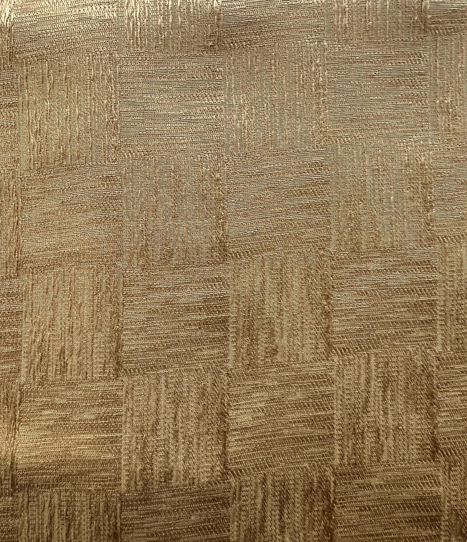 Made in Italy Pure Silk Textured Check Jacquard in Suede