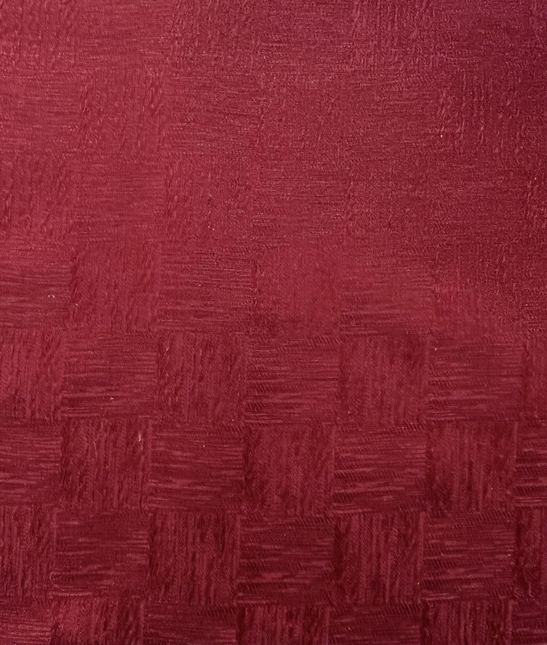 Made in Italy Pure Silk Textured Check Jacquard in Red