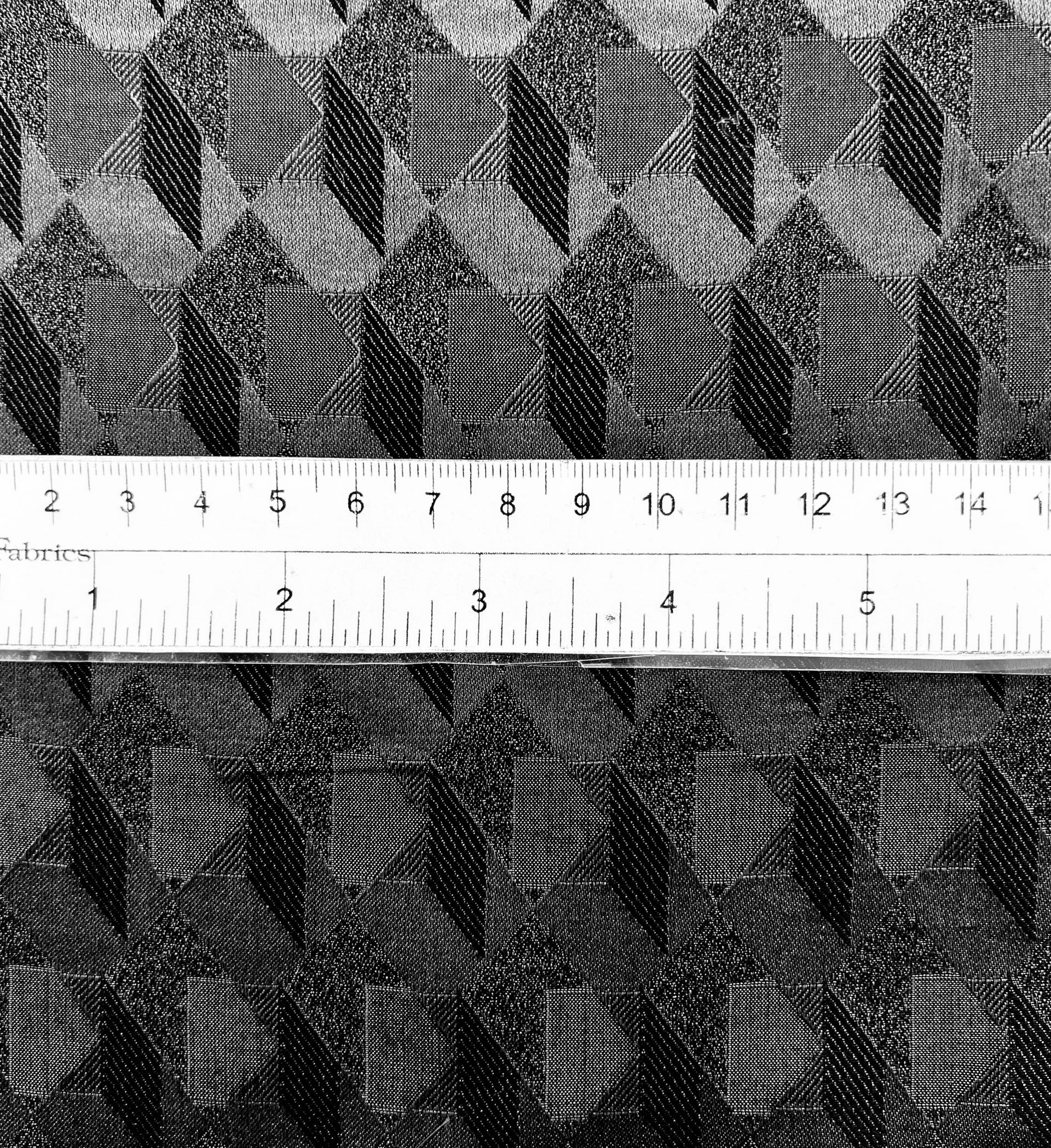 Made in Italy Pure Silk 3-D Box Jacquard in Black