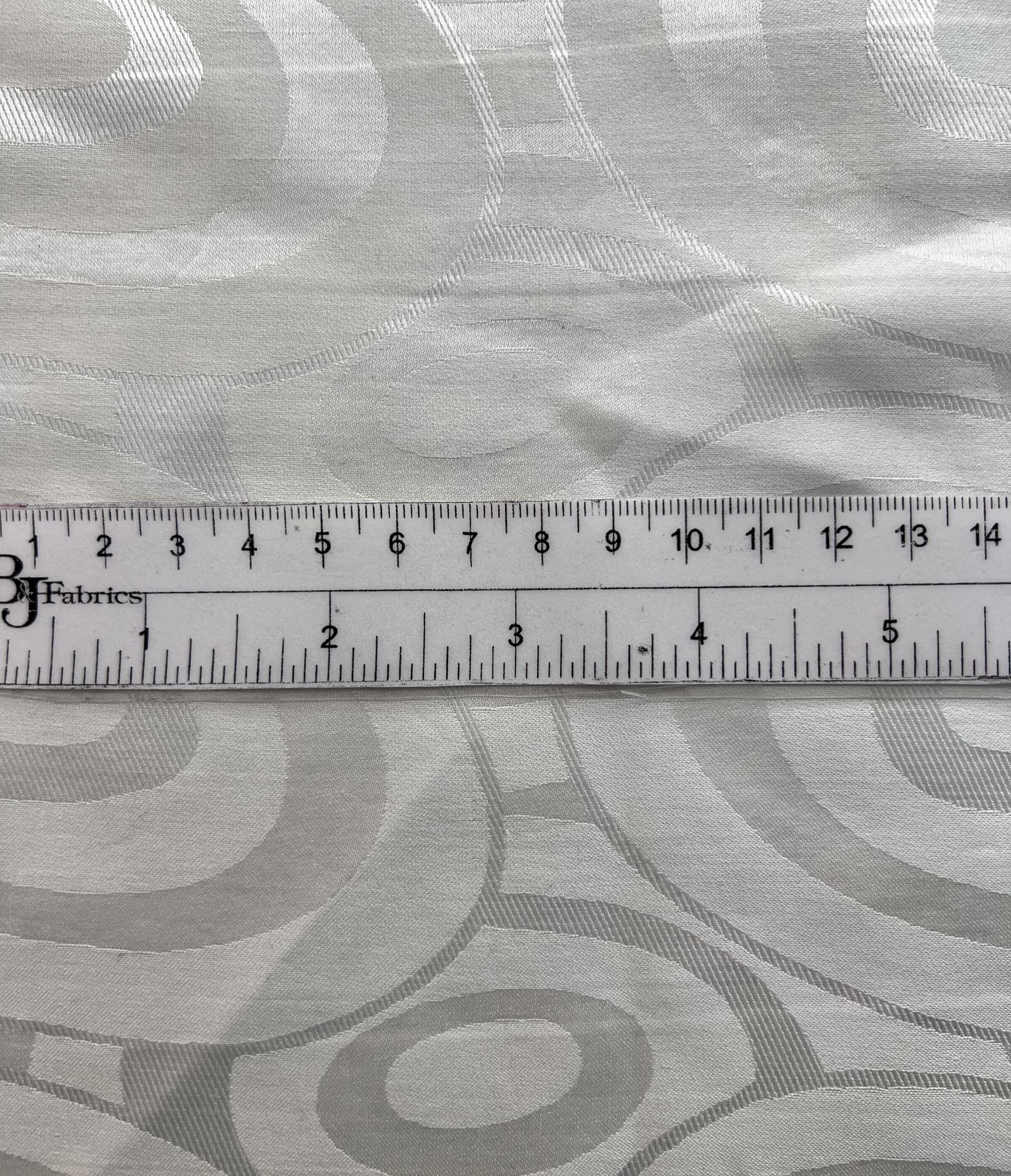 Made in Italy Pure Silk Mod Circle Jacquard in Dove