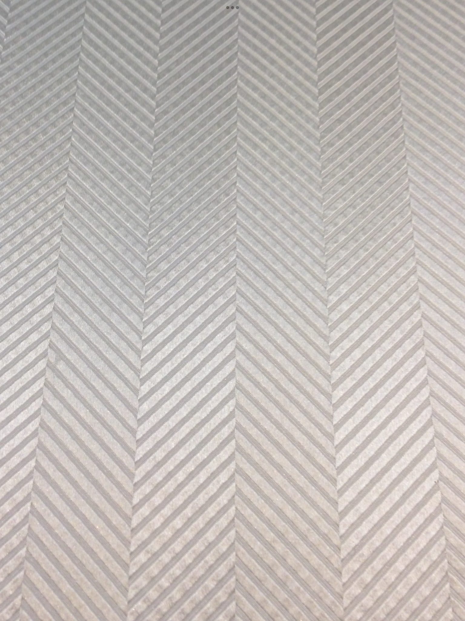 Italian Herringbone Pure Silk Damask in Antique White