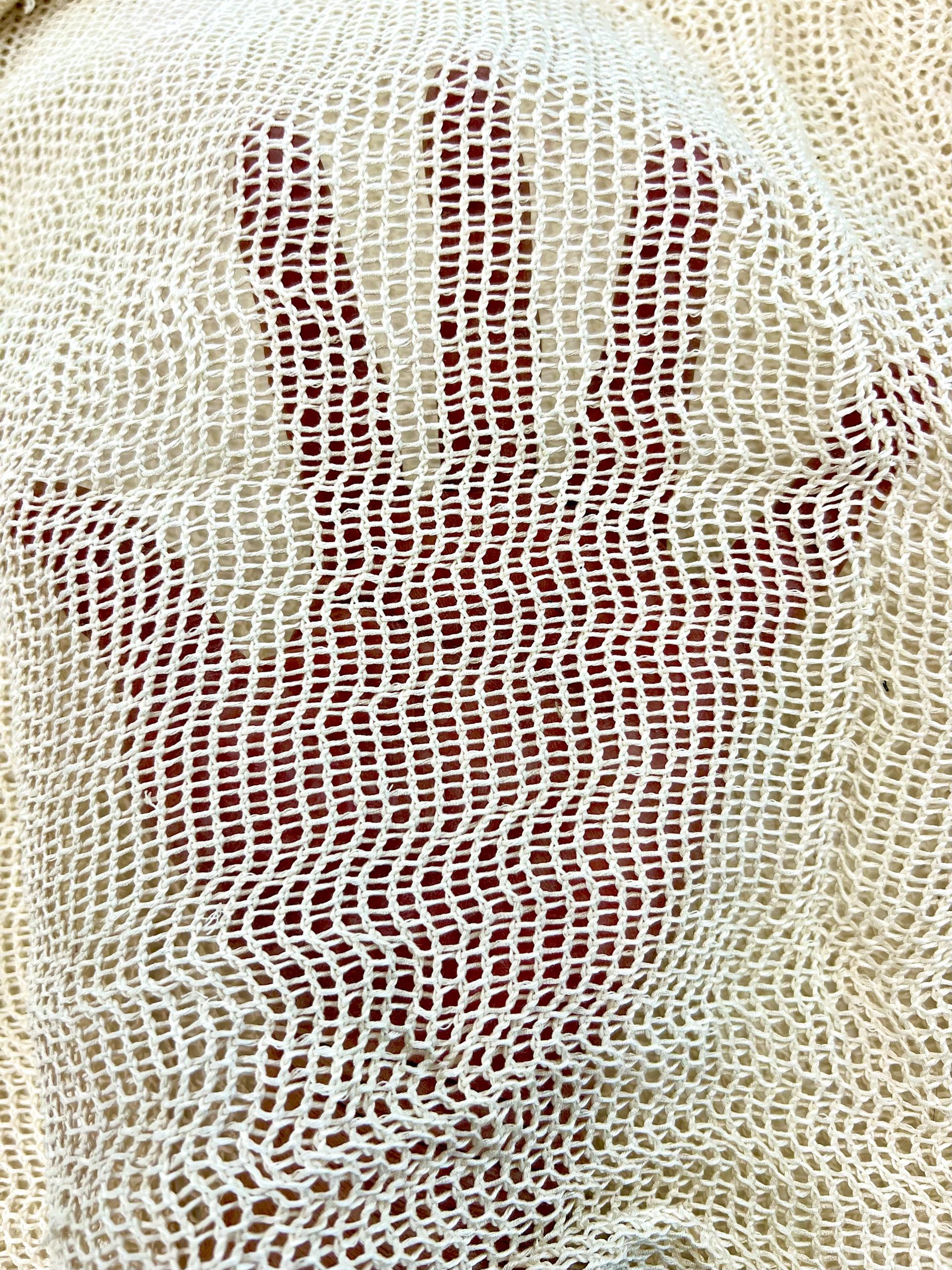 100% Cotton Novelty Net in Natural