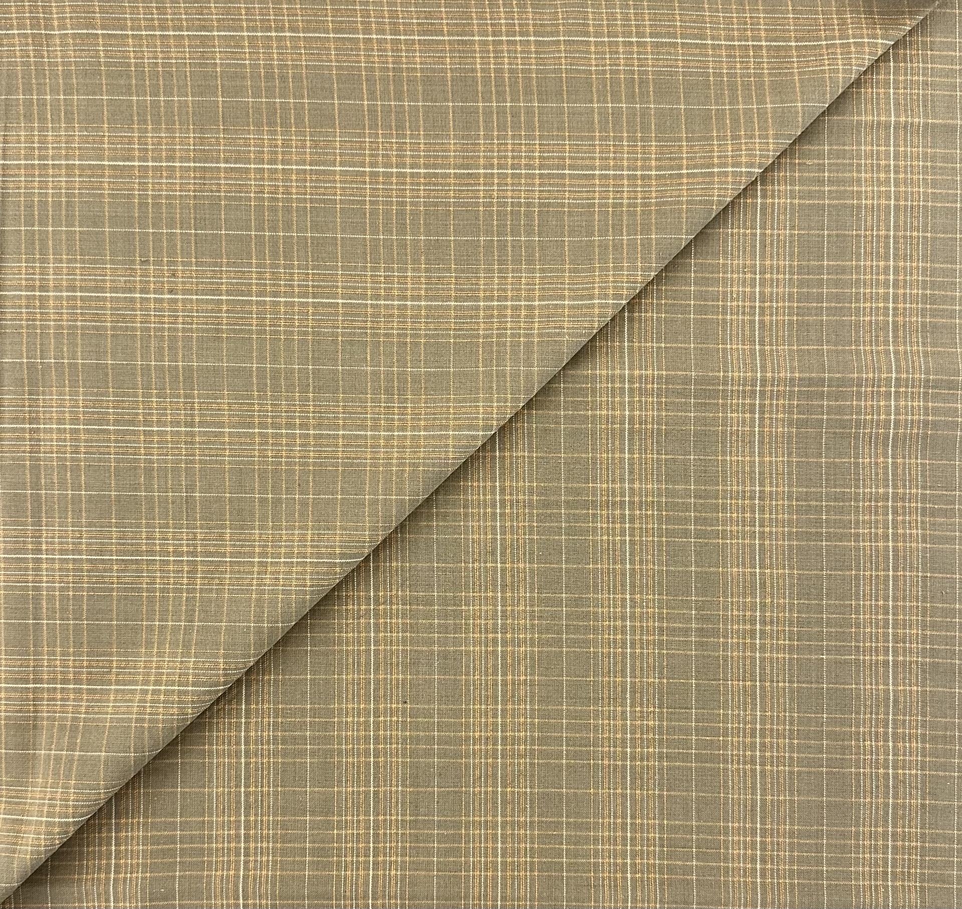 Cotton Novelty Plaid in Olive Drab