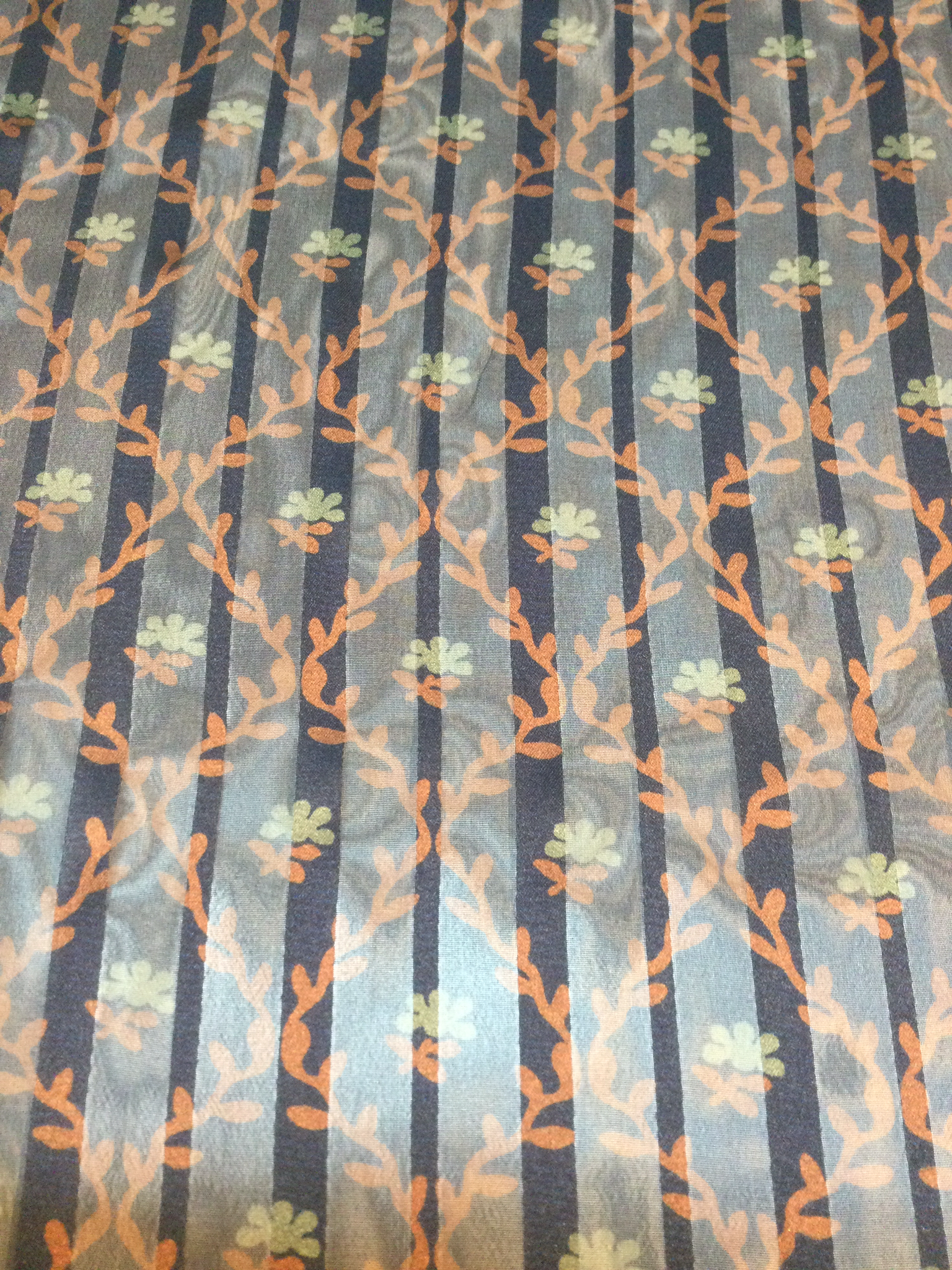 Made in Italy Printed polyester Chiffon Satin Stripe