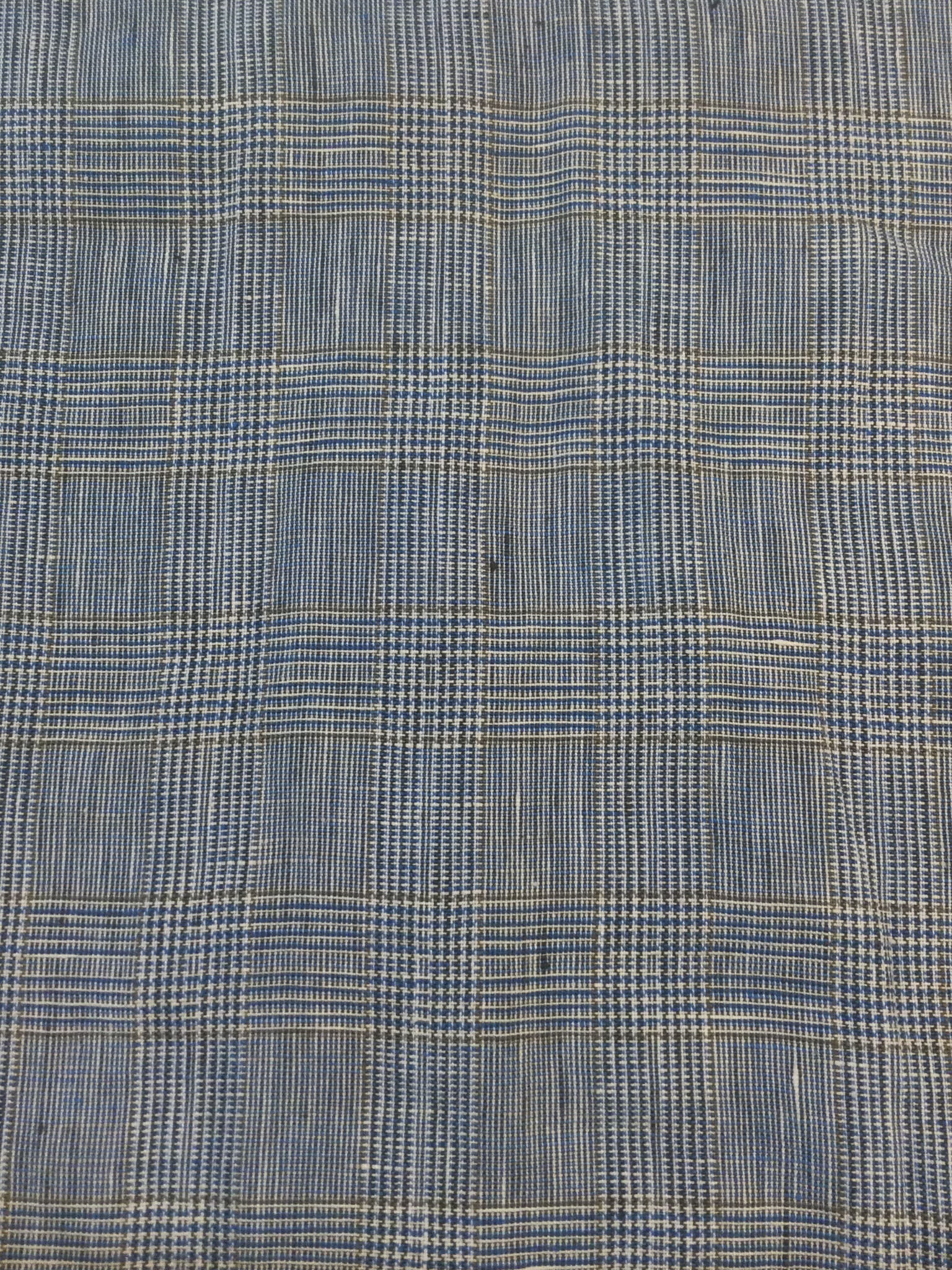 Made in Italy 100% Linen Plaid