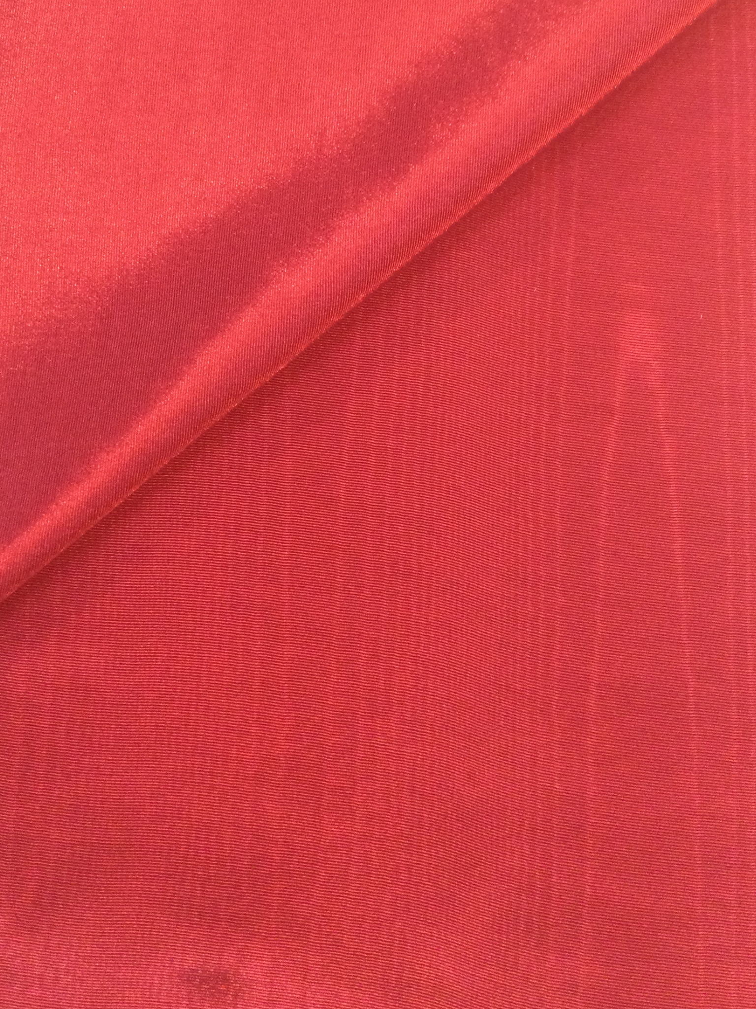 Polyester Moire' Faille in Valentine Red