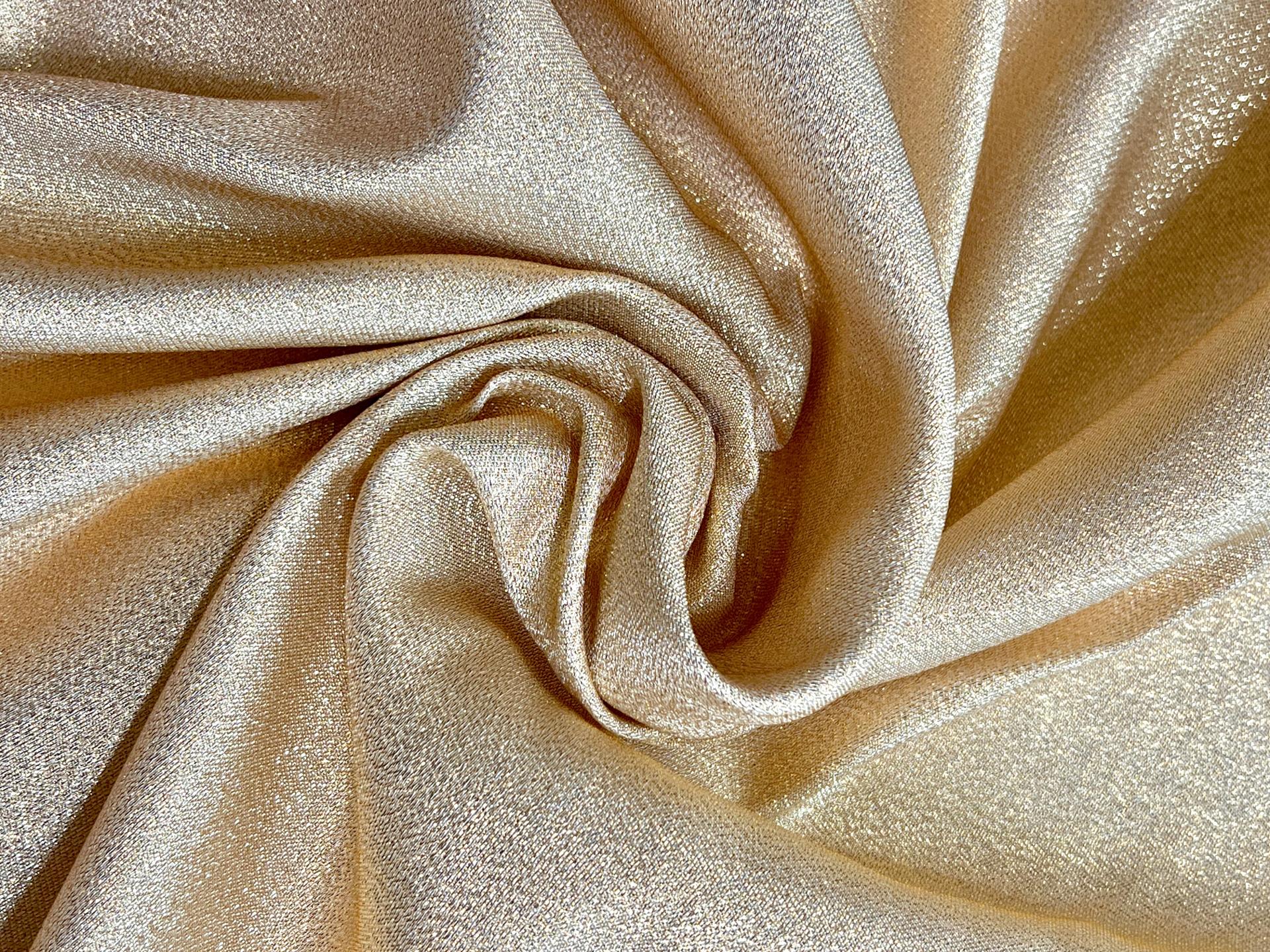 Iridescent Polyester Lame in Gold