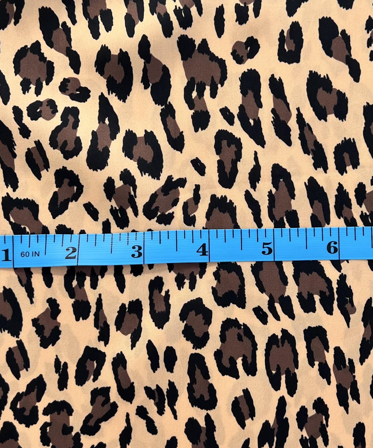 Printed Polyester Charmeuse  Big Cat Design