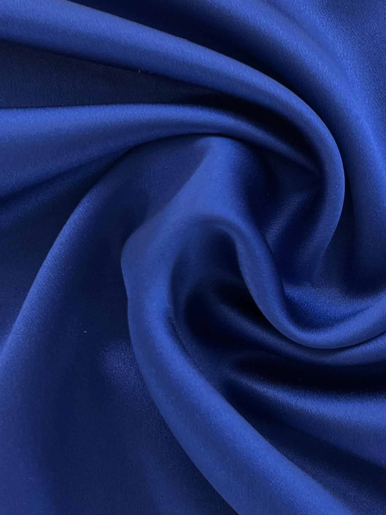 Couture Silk Charmeuse in Bright Navy