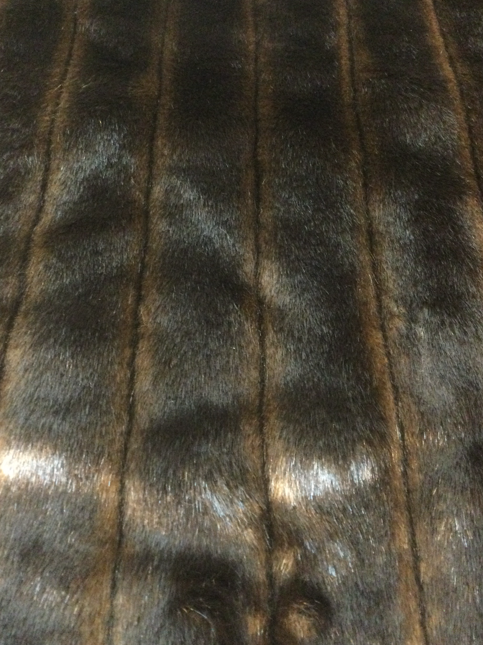 Two-Tone Mink Faux Fur in Brown