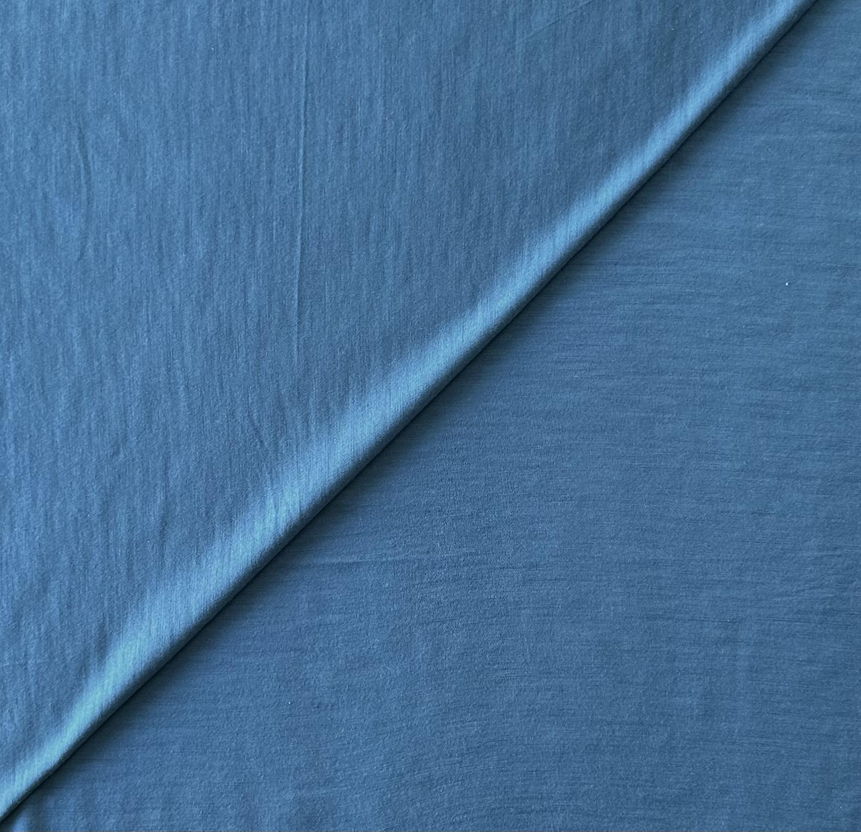 Super Fine Merino Wool Jersey in Bluebird