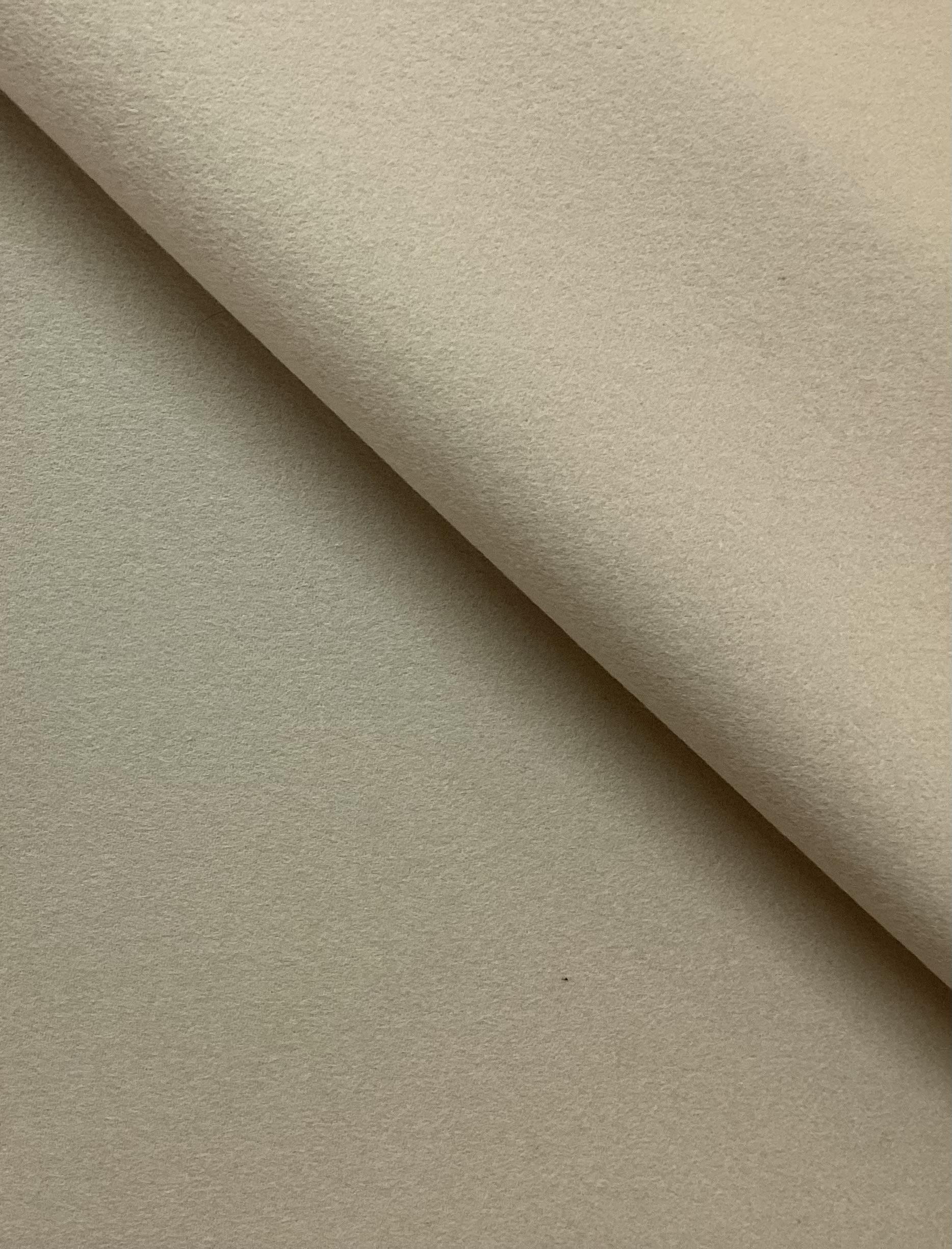 Cashmere & Wool Double Face Coating In White Pepper