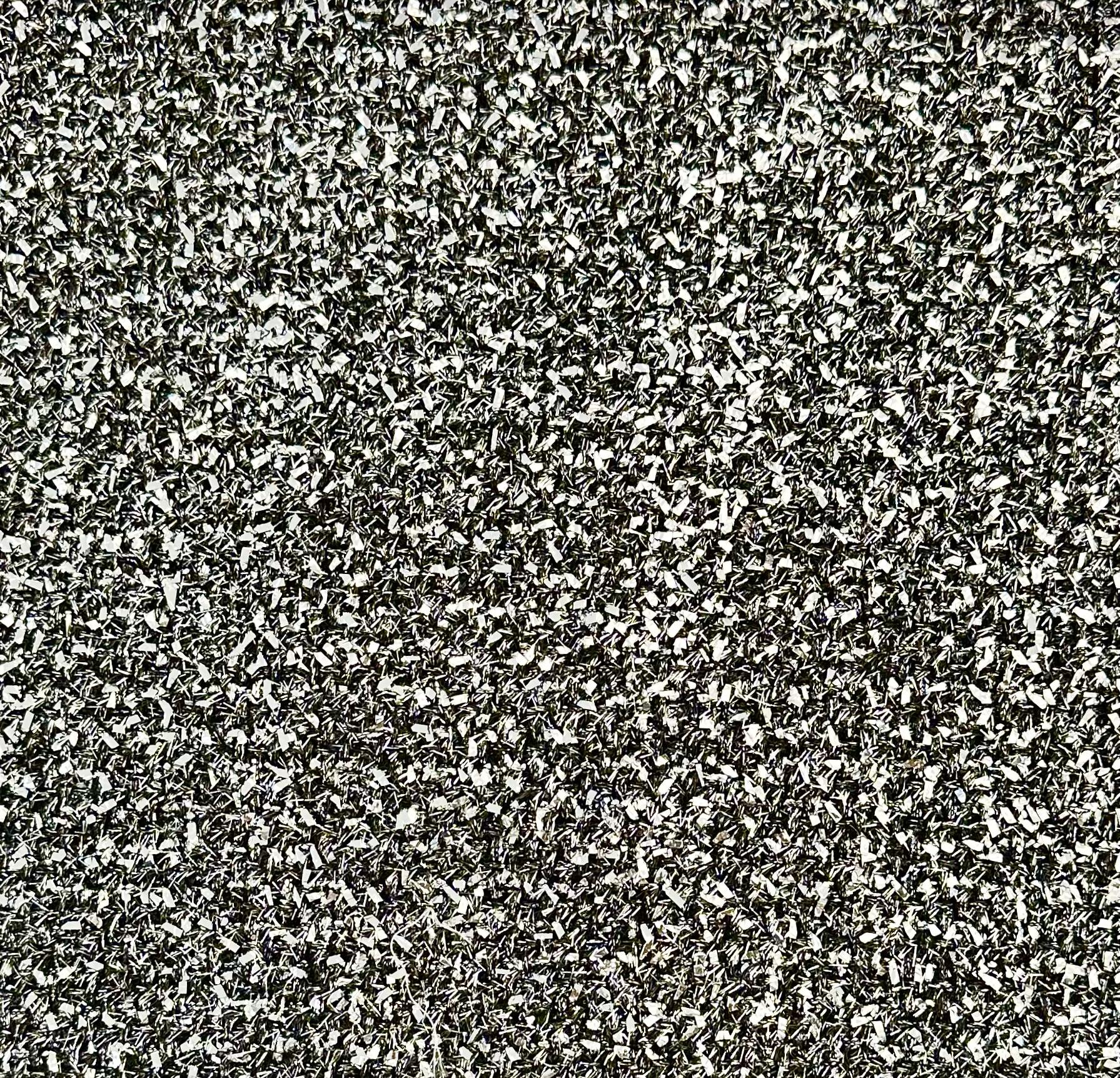 Couture Metallic Tweed in Silver Black