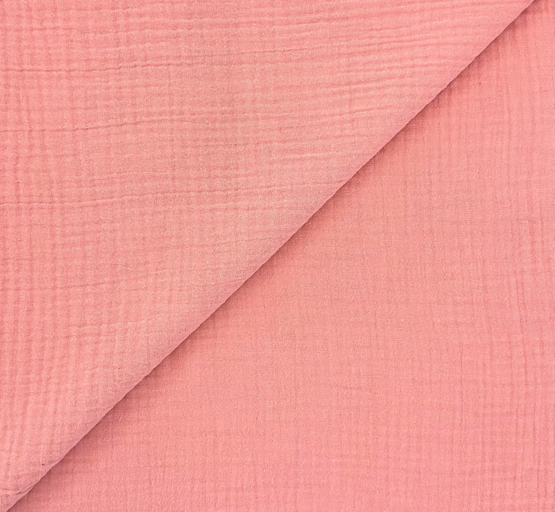Cotton Double Gauze in Rose Pink