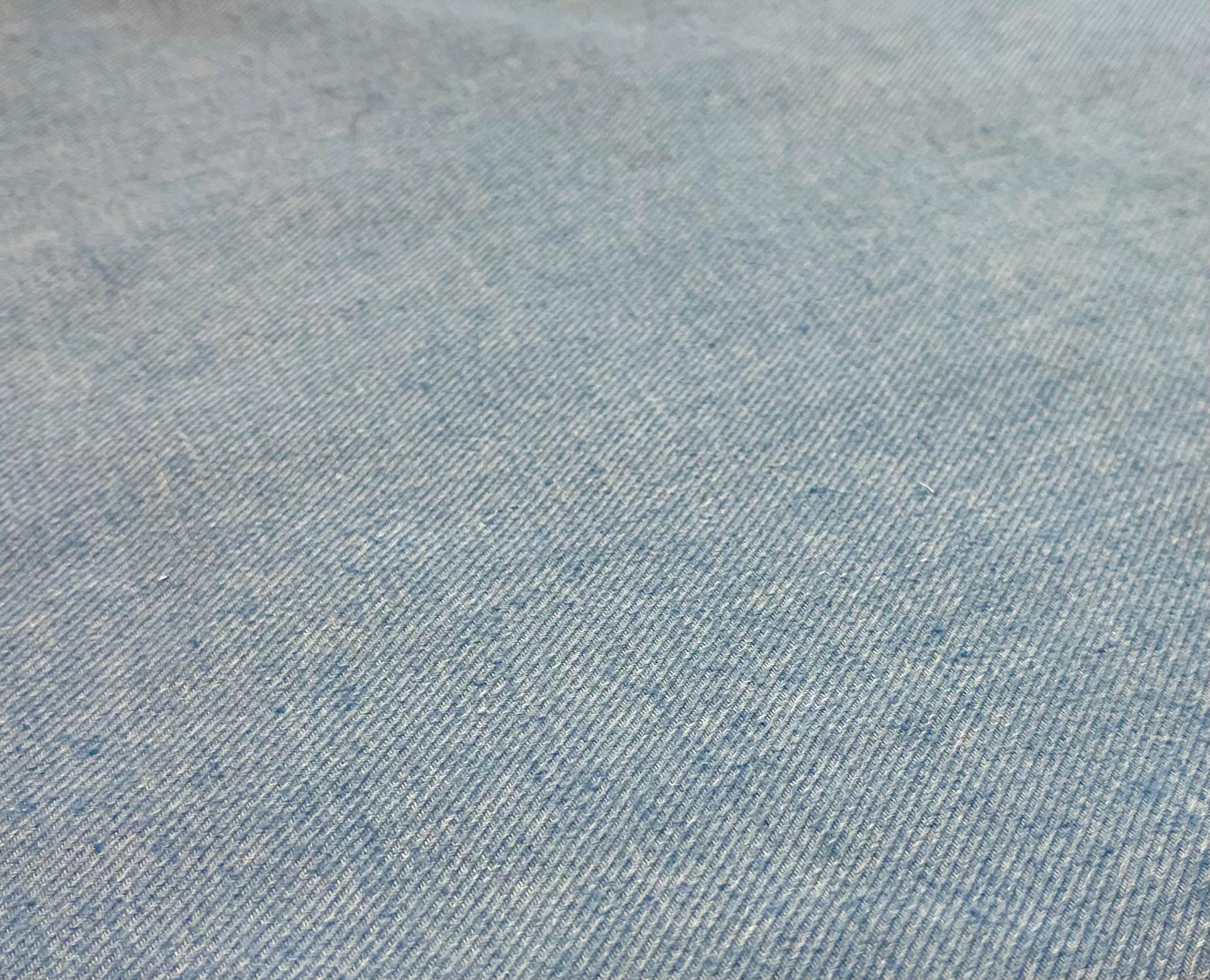 Cotton Linen Poly Twill in Blue Sky