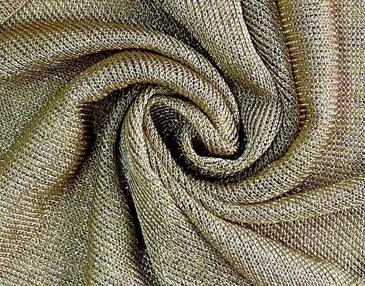 Made in Italy Metallic Chainmail Knit in Gold