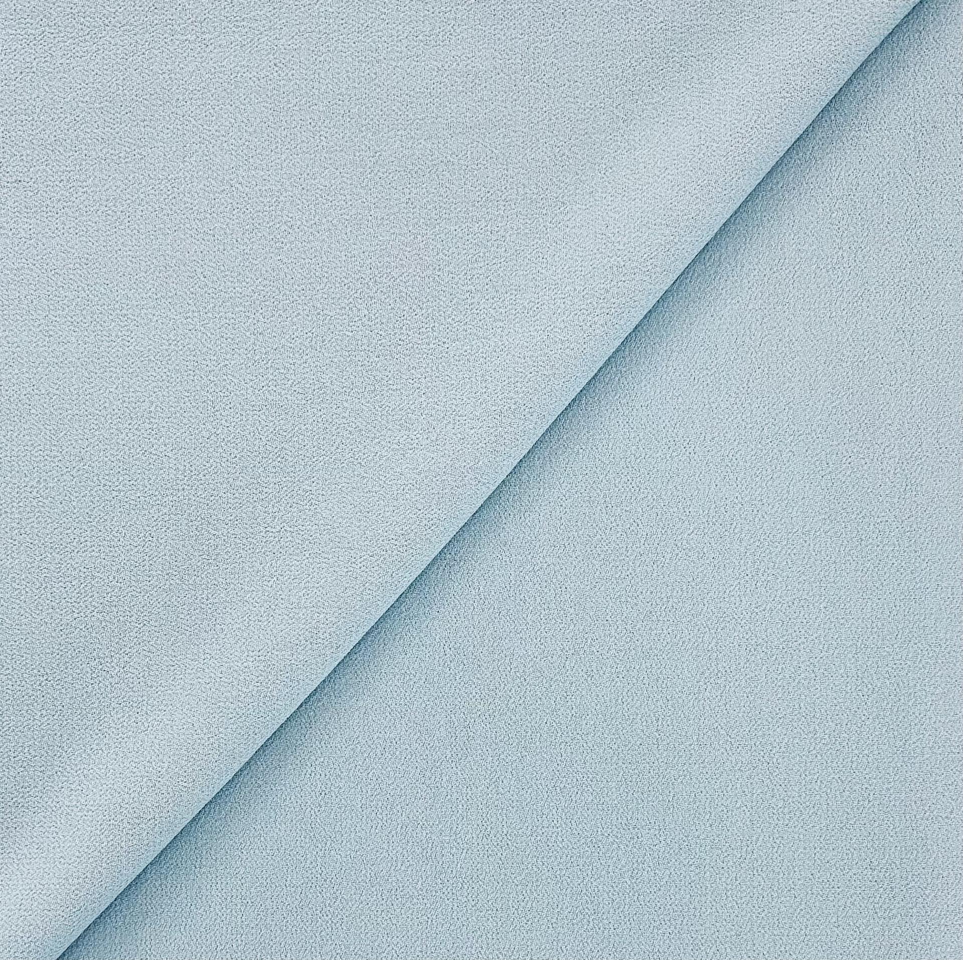 Italian Virgin Wool Double Crepe in Light Blue