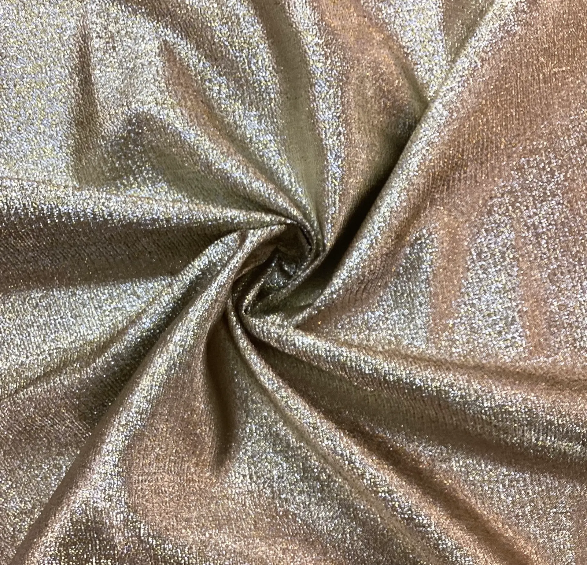 Iridescent Lame in Mix Gold & Sliver