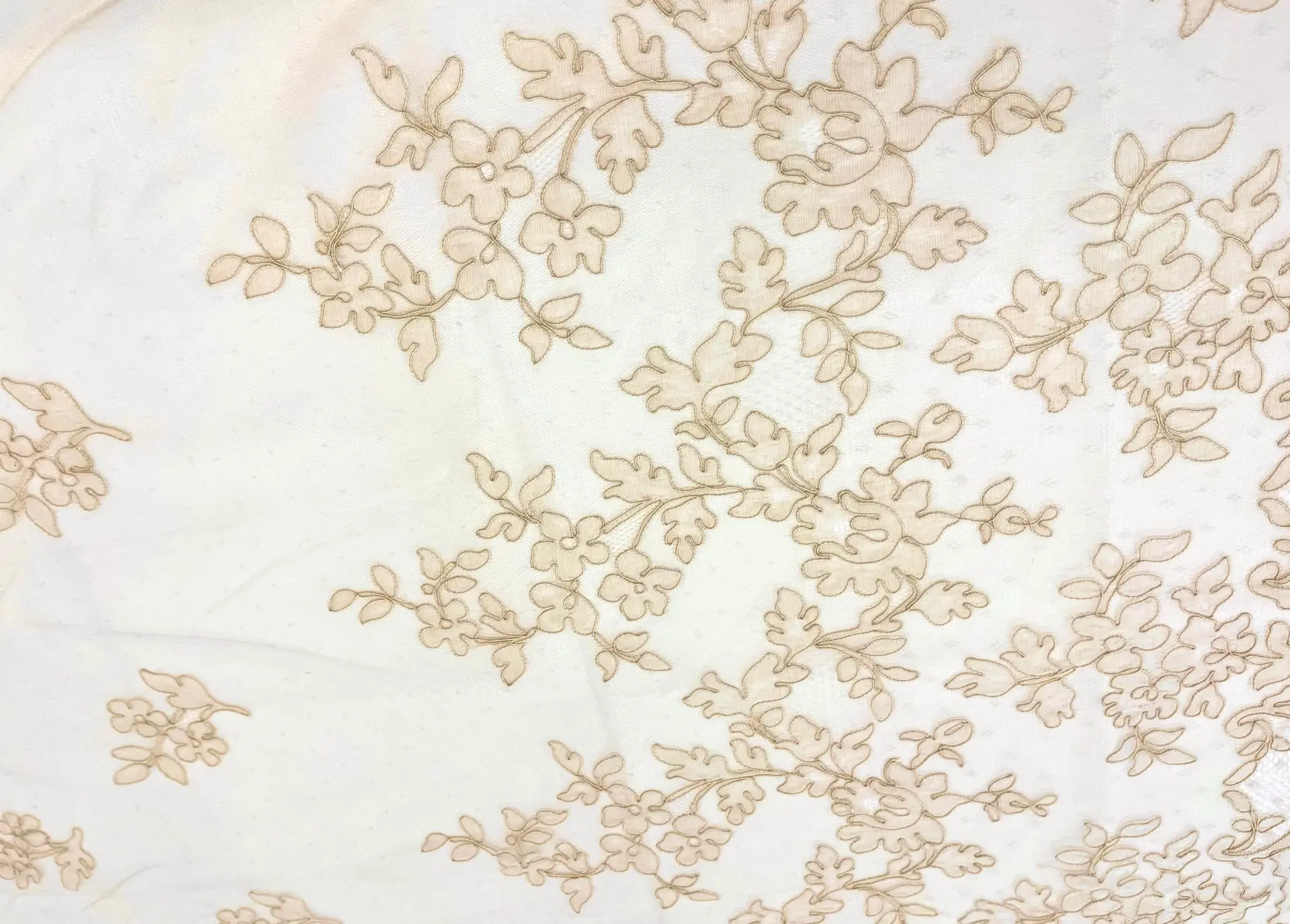 Made in France Double Scalloped Lyon Lace in Natural