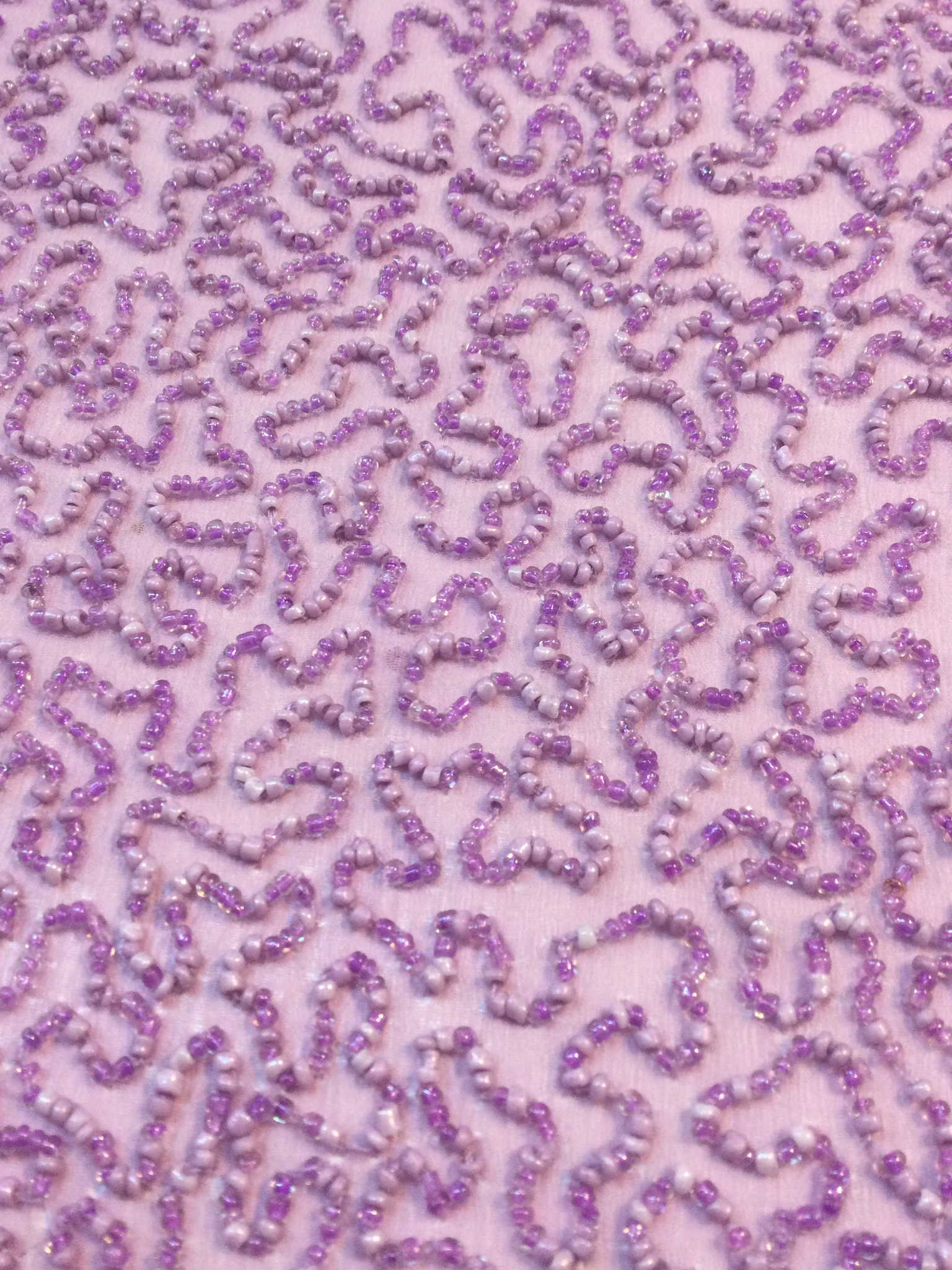  Beaded Chiffon in Lavender