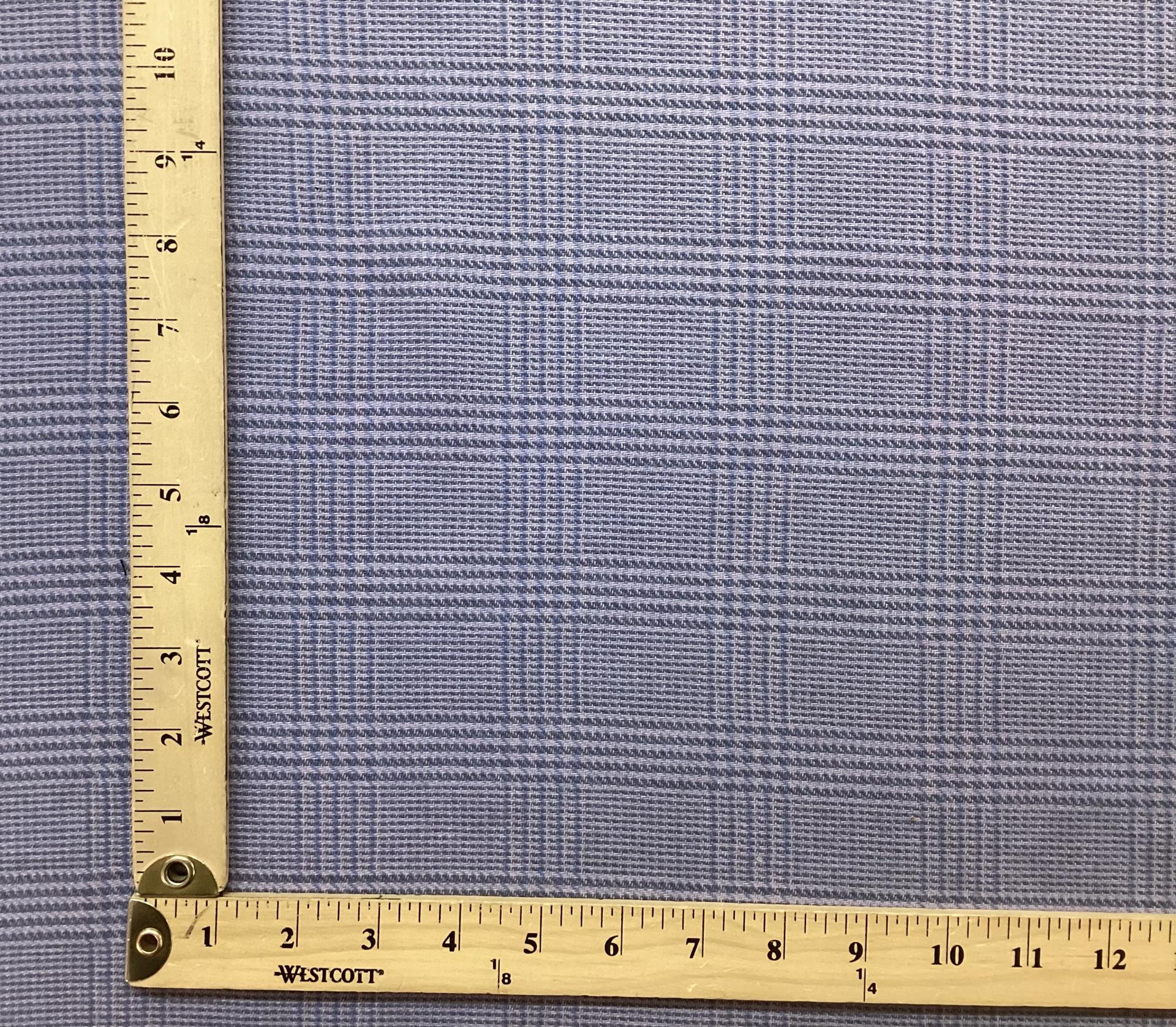 Cashmere & Wool Medium Scale Plaid In Sky Blue