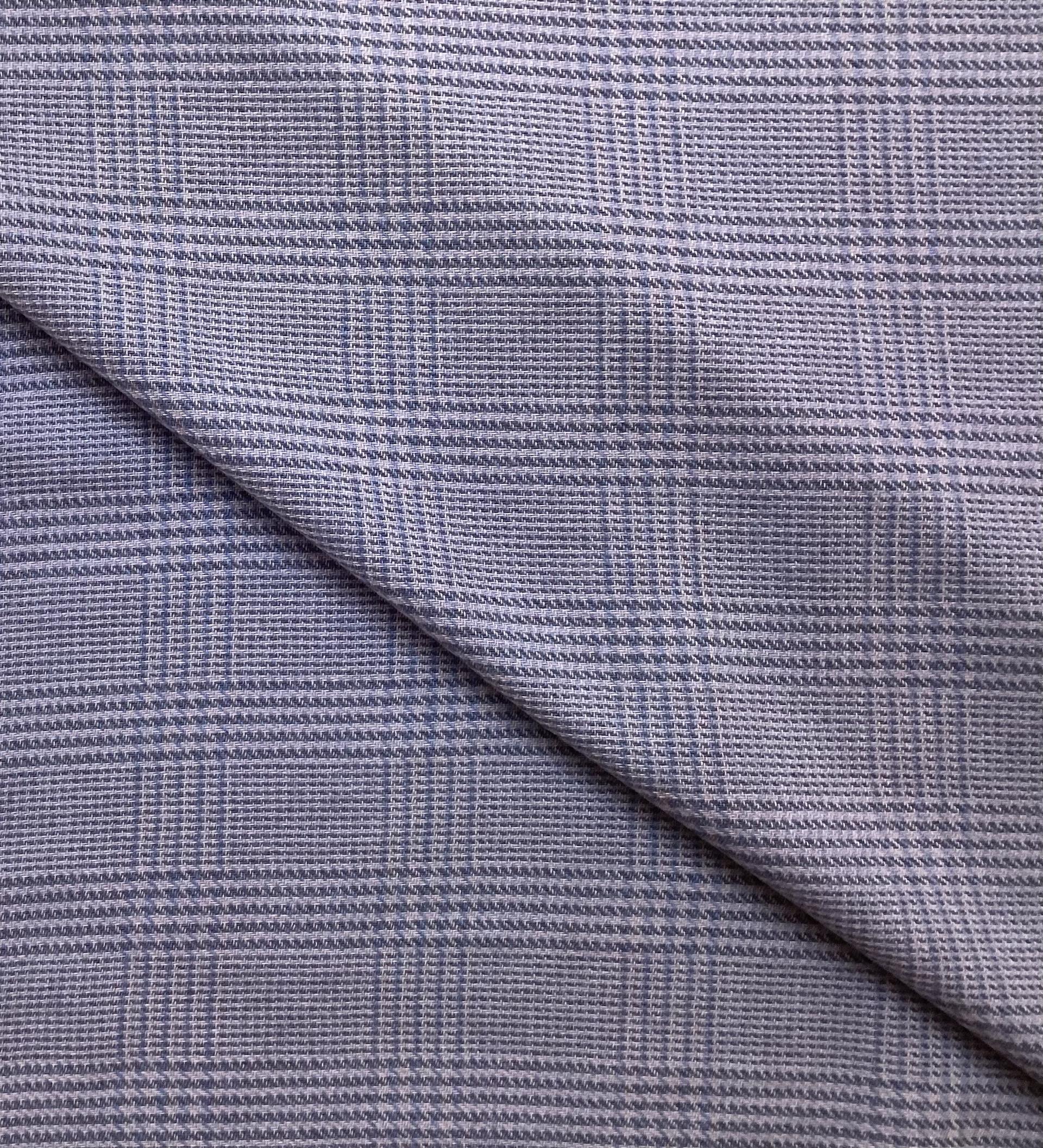 Cashmere & Wool Medium Scale Plaid In Sky Blue