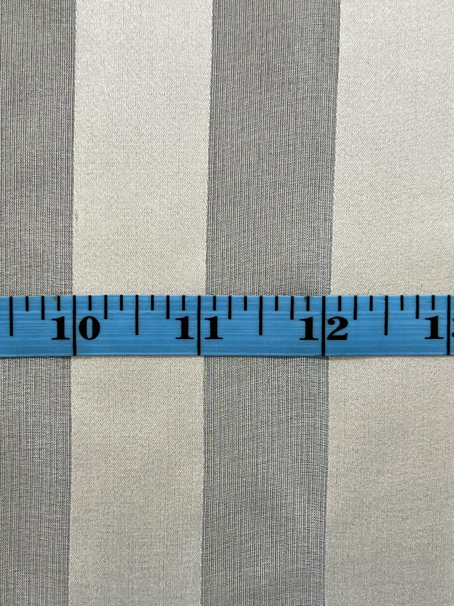 Silk Satin Chiffon Shadow Stripe in Antiqué Ivory