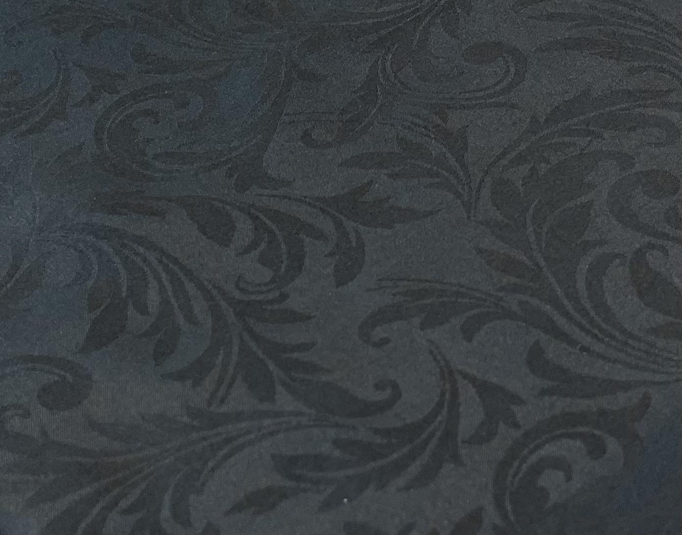 Made in Italy 100% Silk Feather Jacquard in Ink