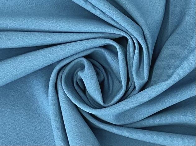 65% Cotton 29% Nylon 6% Elastine  Lycra Bi-Stretch in Pale Azure