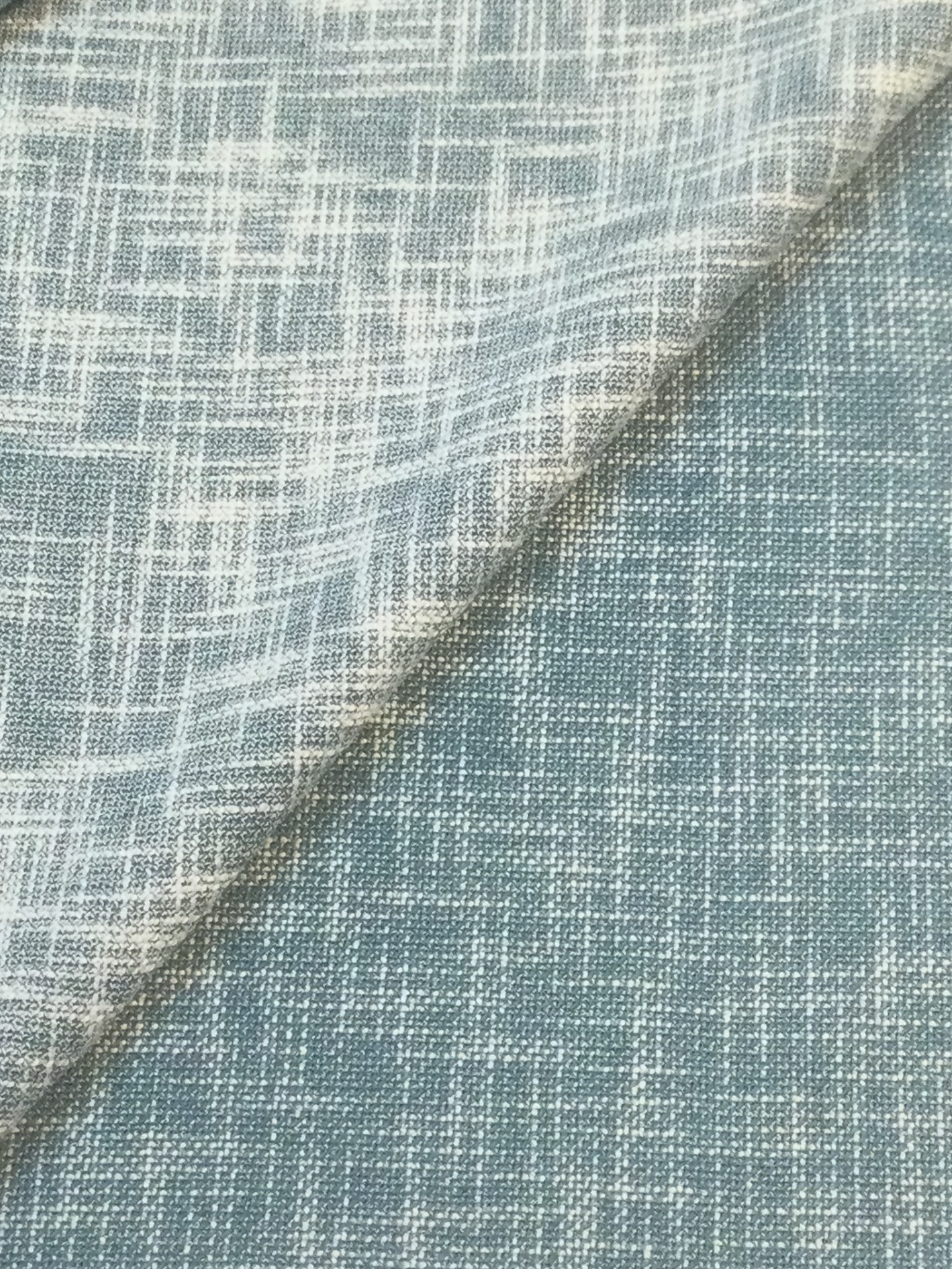 Made in Italy Textured Wool/Linen  Tweed in Blue