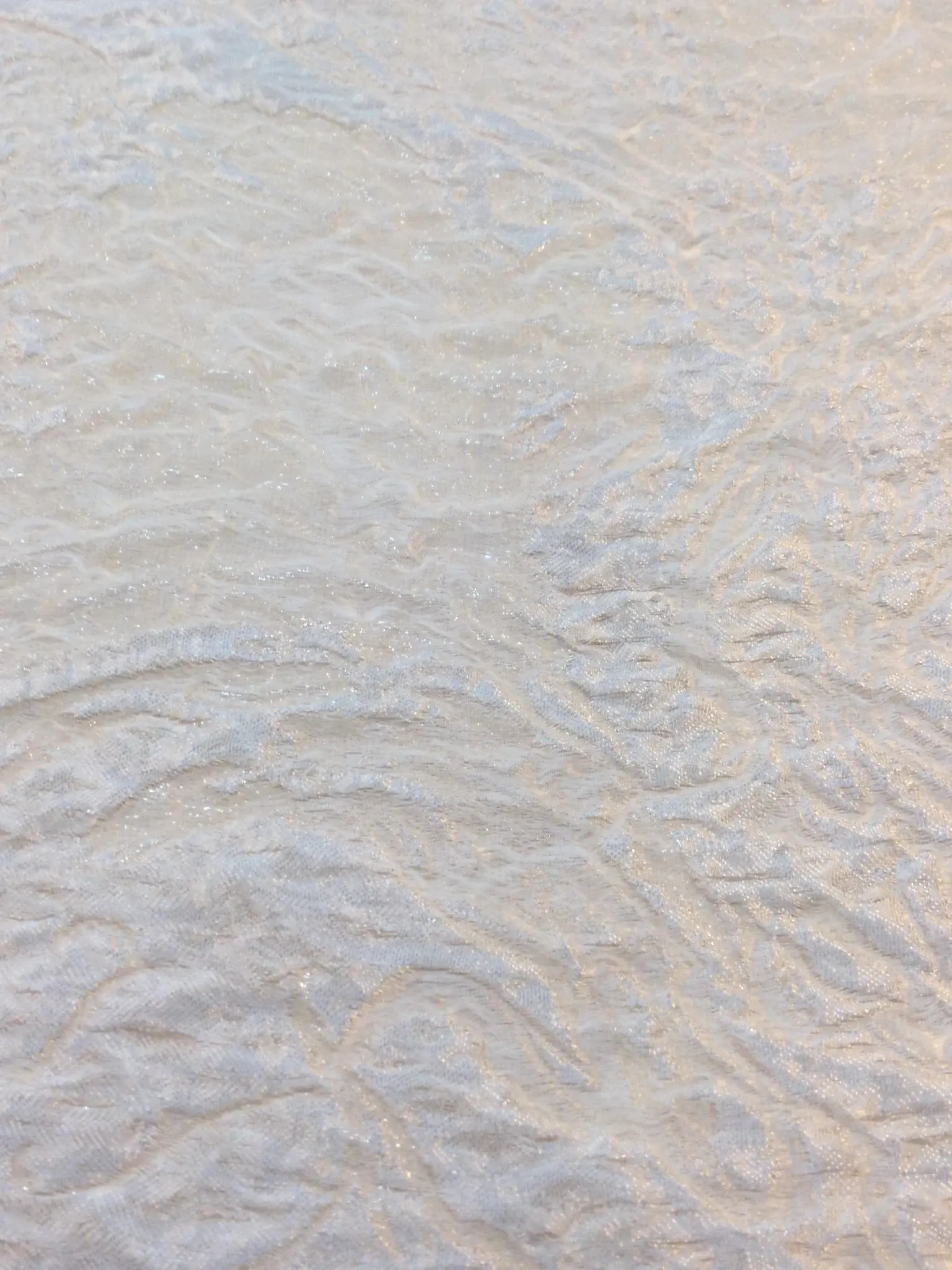 Silk Lurex Cloque' in White