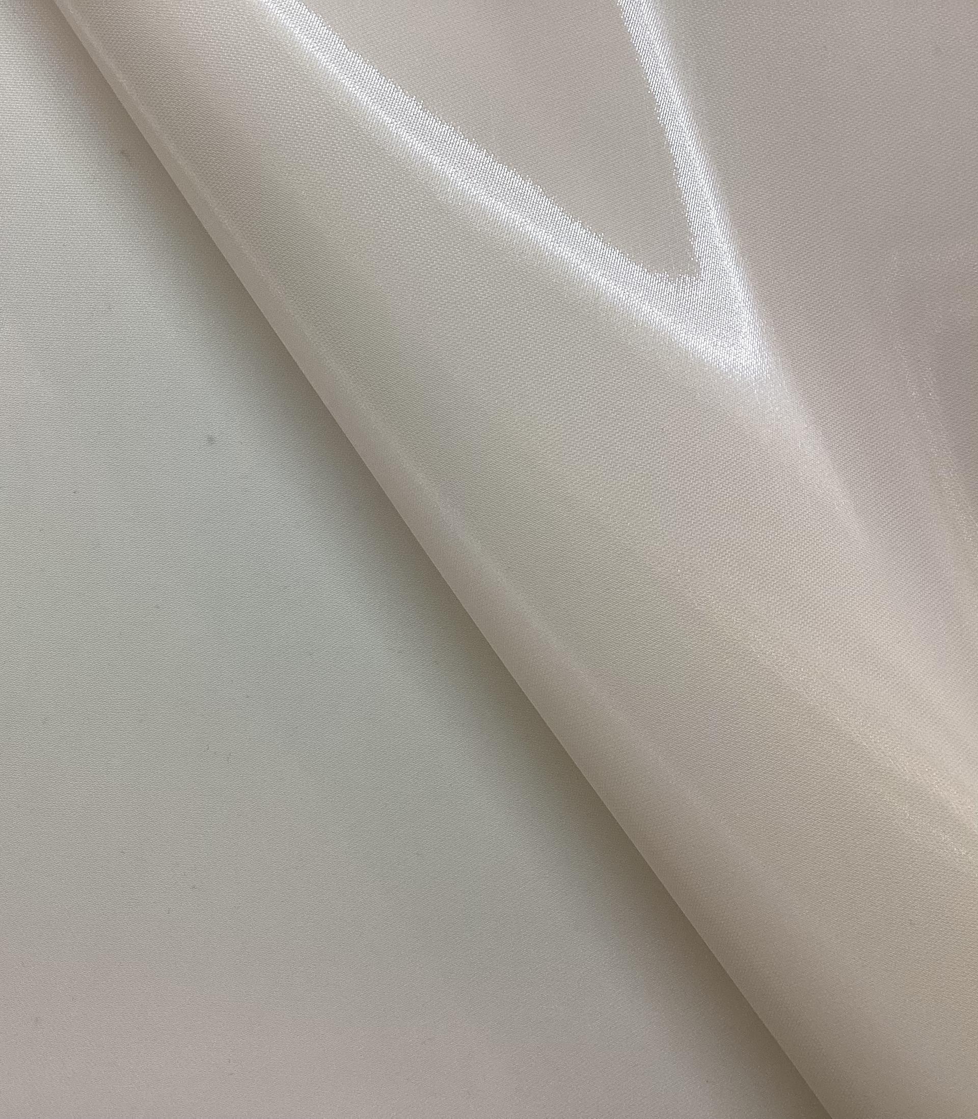 Silk Blend Liquid Satin in Eggshells 