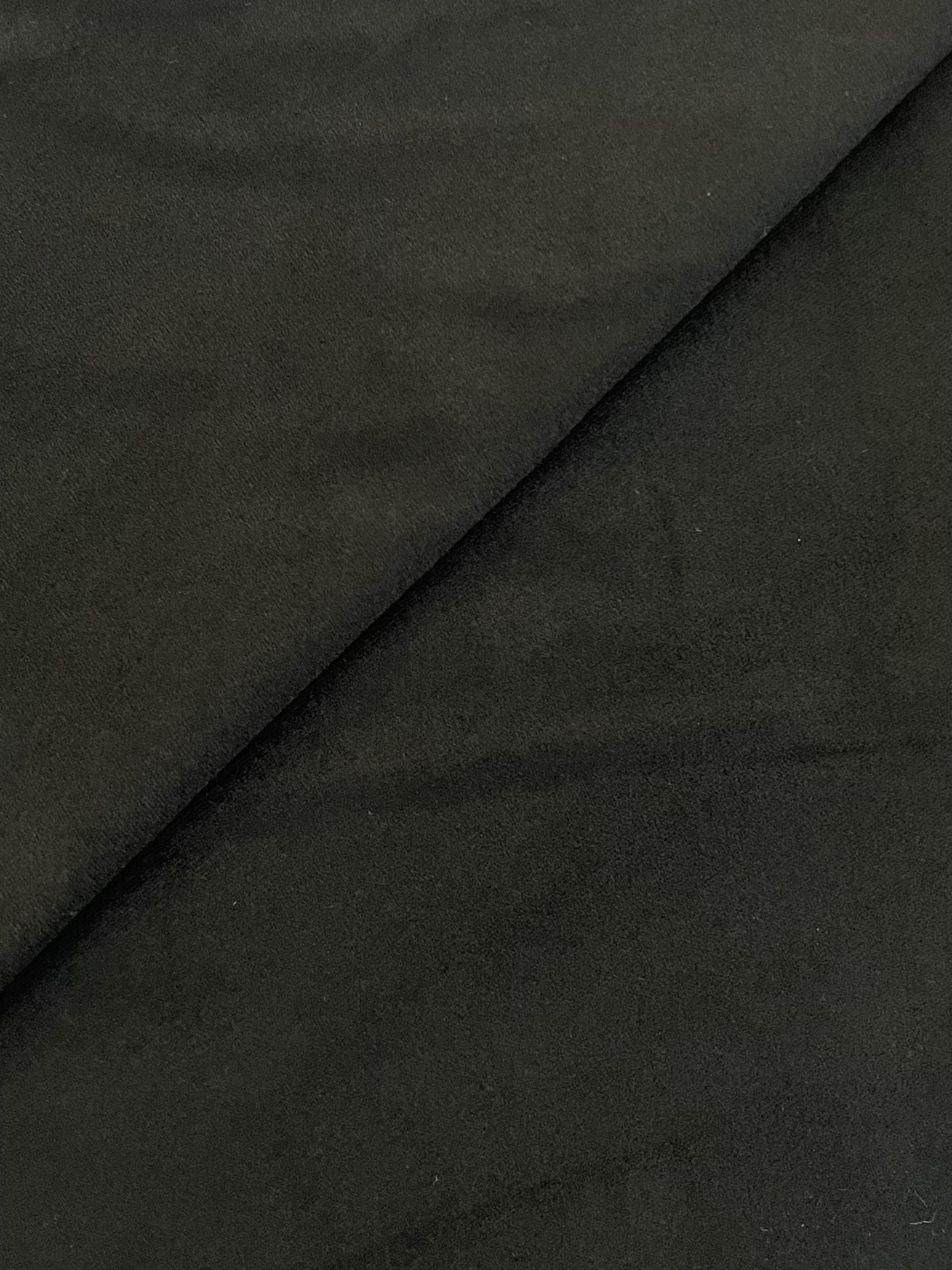 Made in Italy 100% Cotton Moleskin in Black