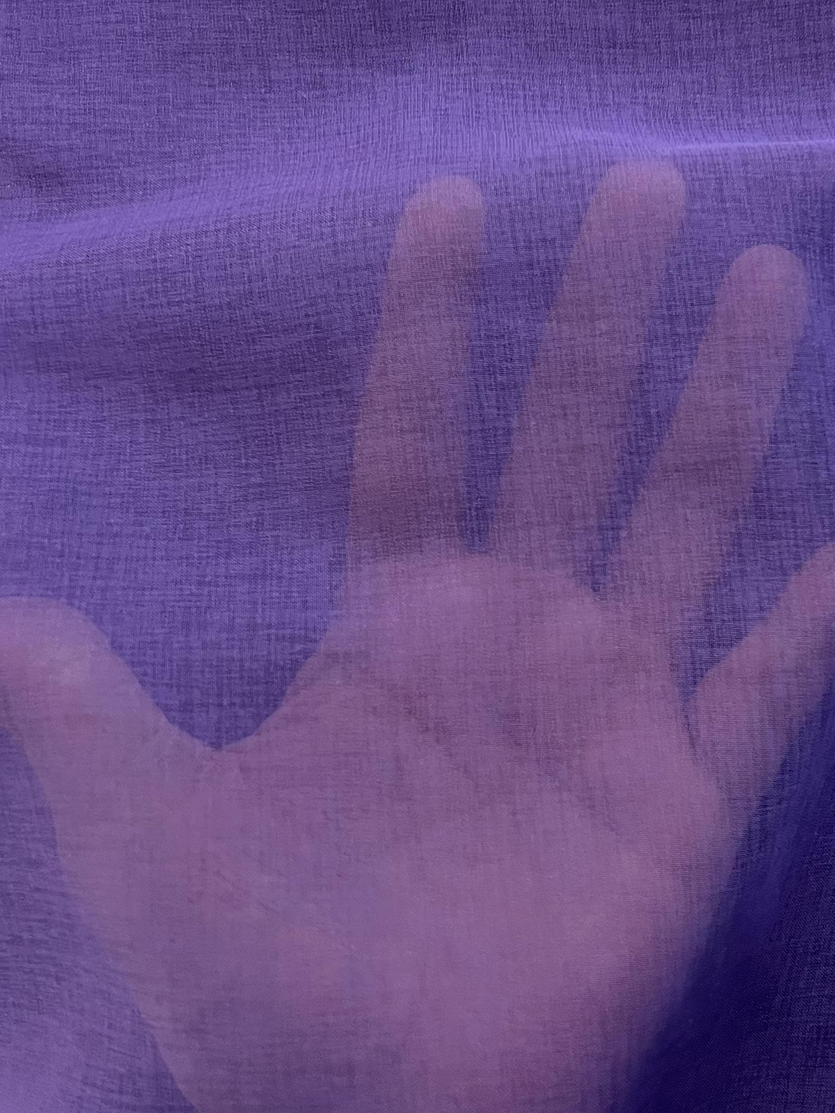 Japanese Polyester Gauze Chiffon in Purple 