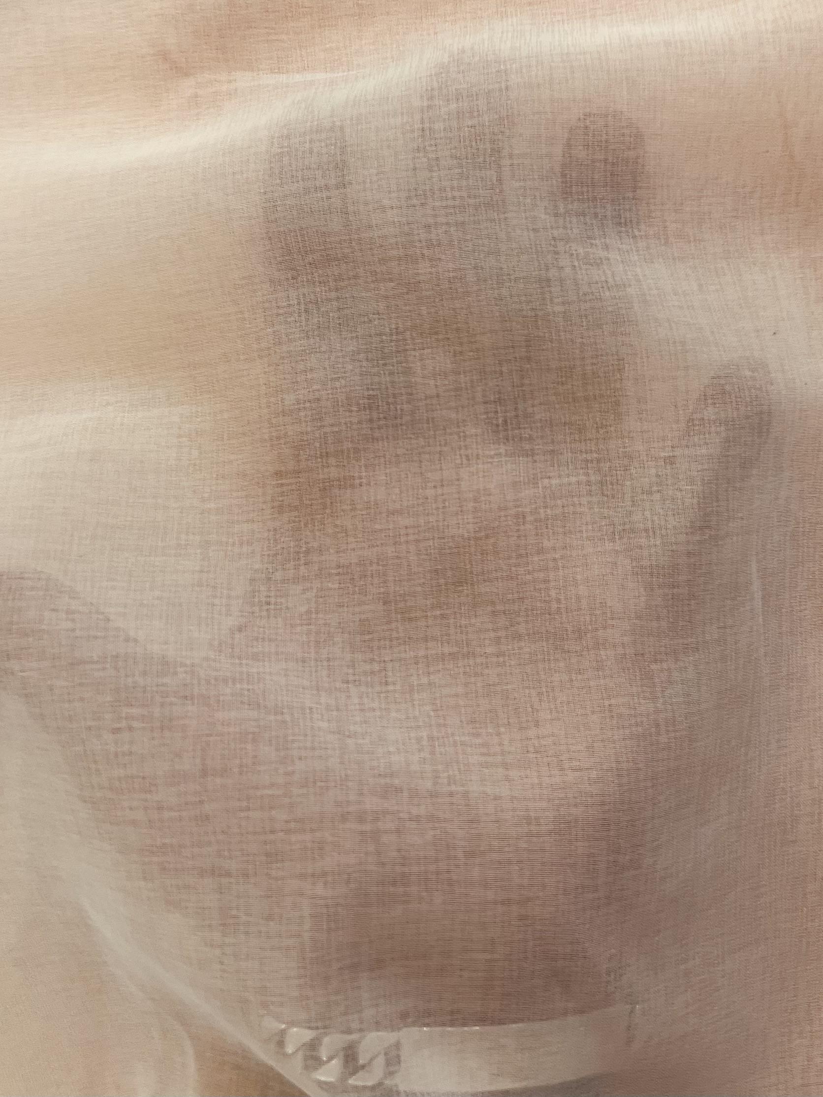 Japanese Polyester Gauze Chiffon in Peach