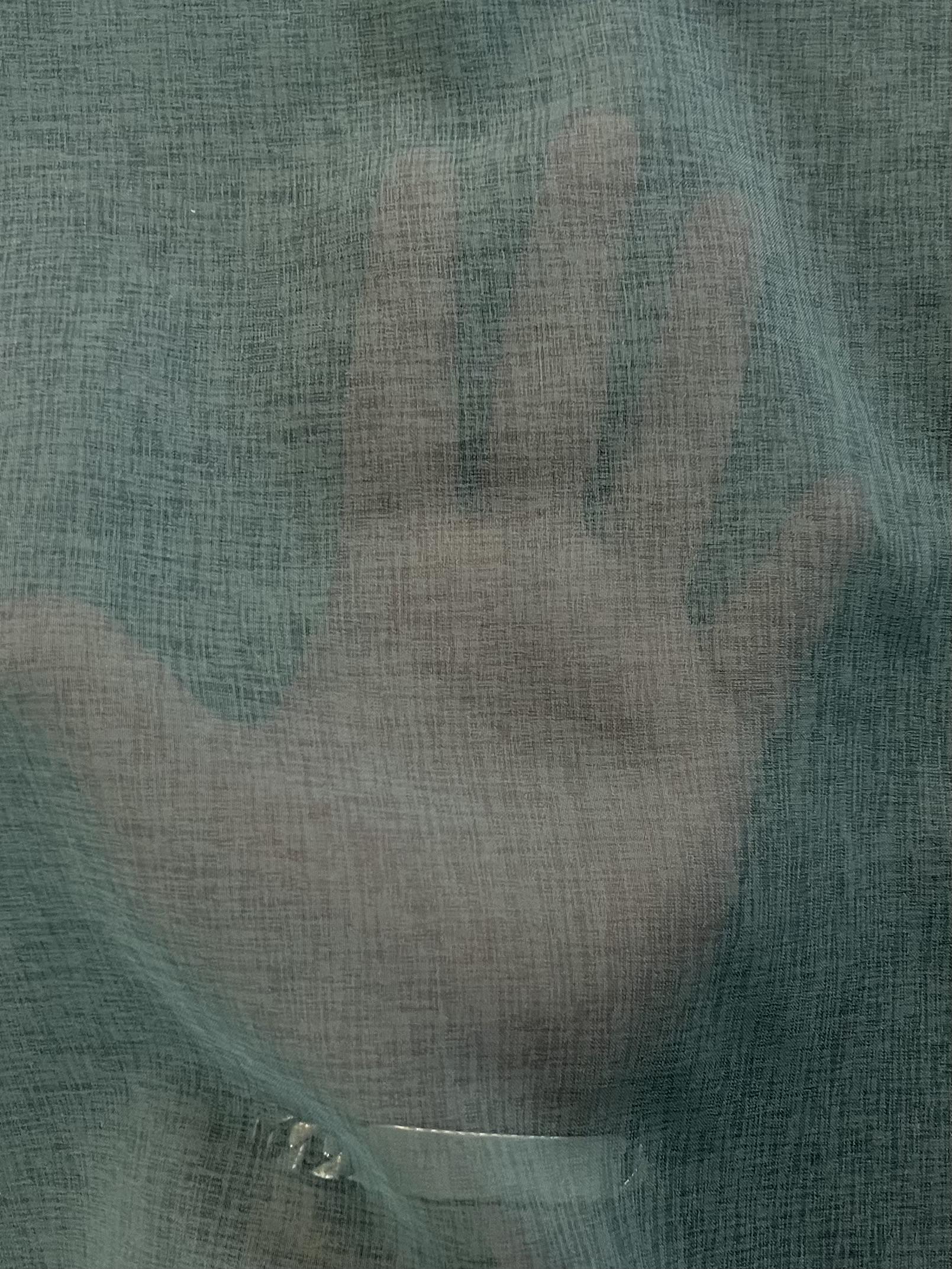 Japanese Polyester Gauze Chiffon in Eucalyptus