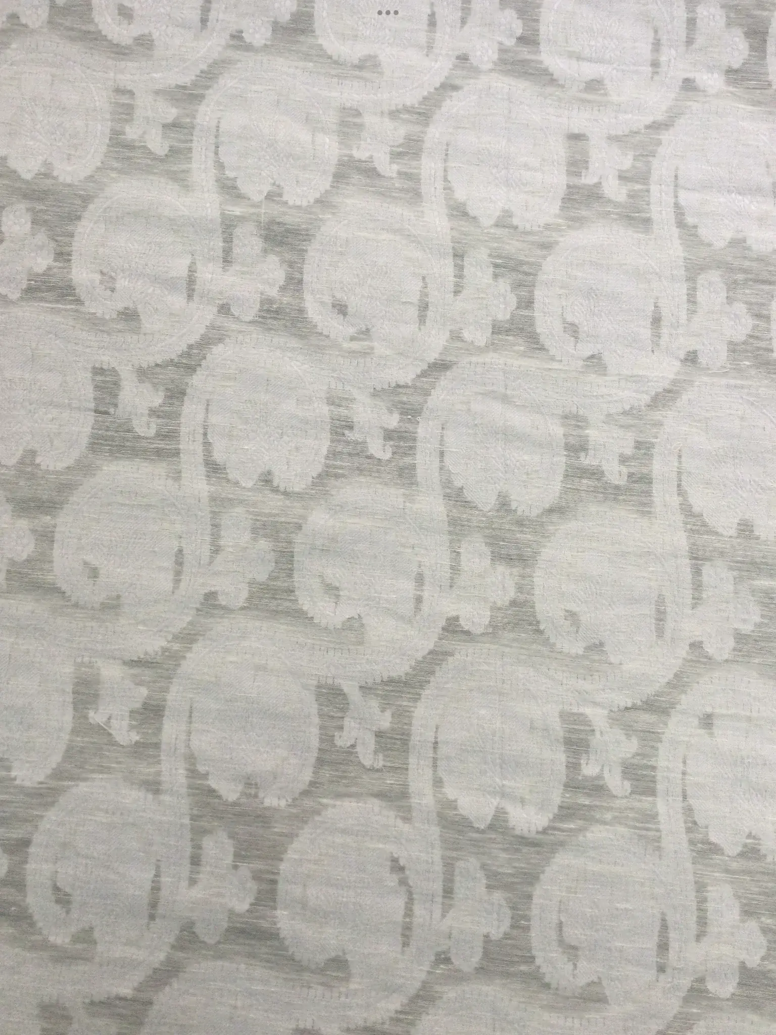 Indian Cotton Linen Novelty in Ivory