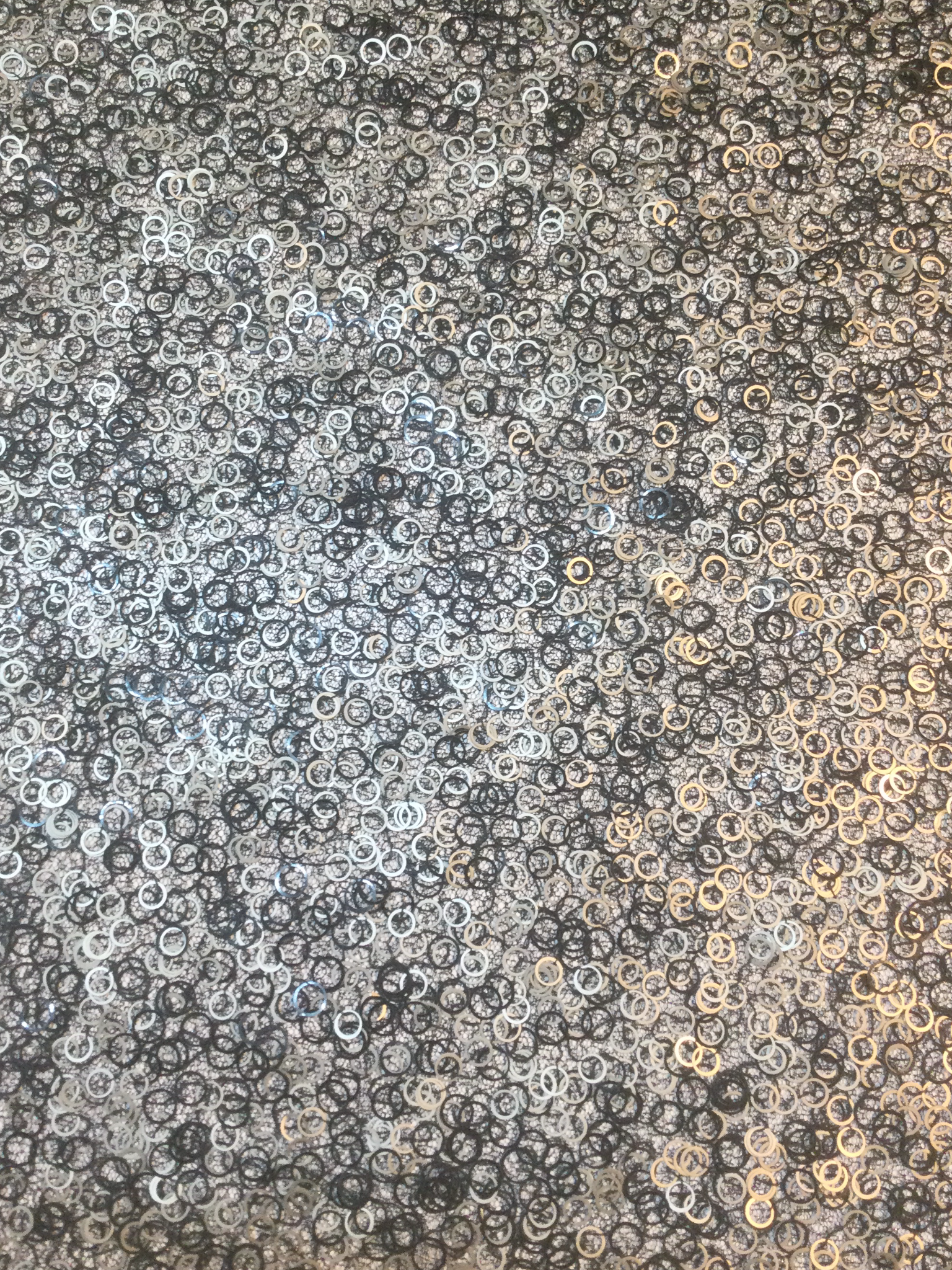 Novelty Sequins on Silk Chiffon