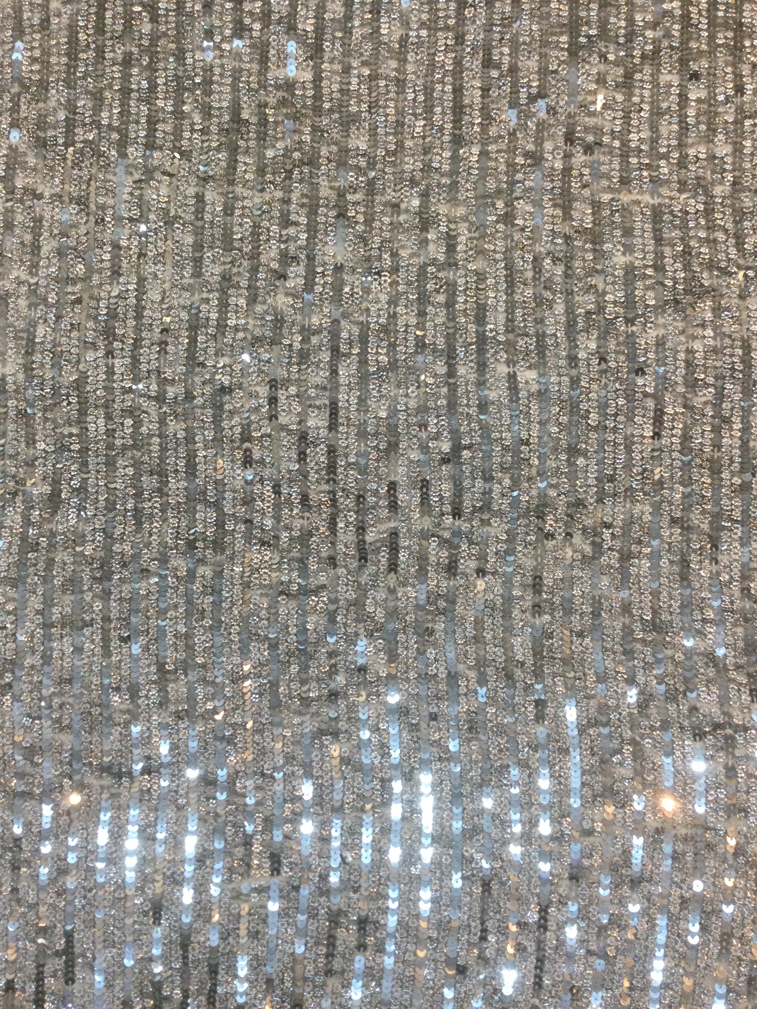 Sequins and Beads on Silk Chiffon