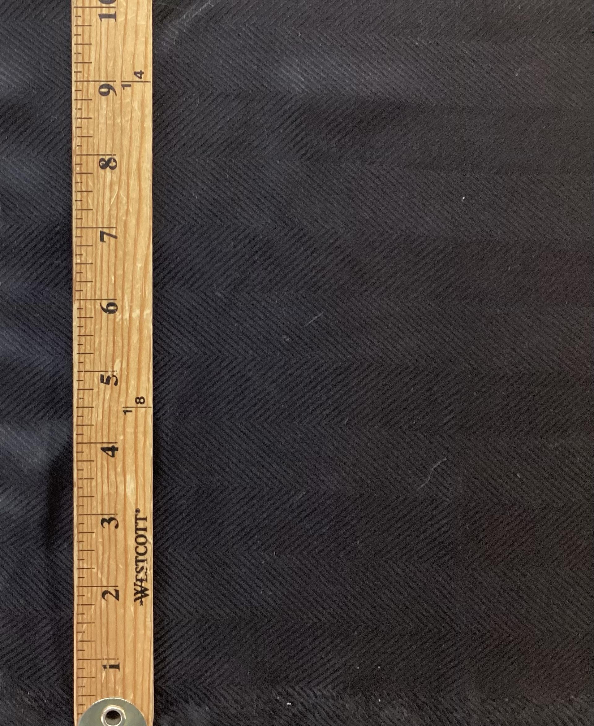 Made in Italy Pure Silk Herringbone Jacquard in Black