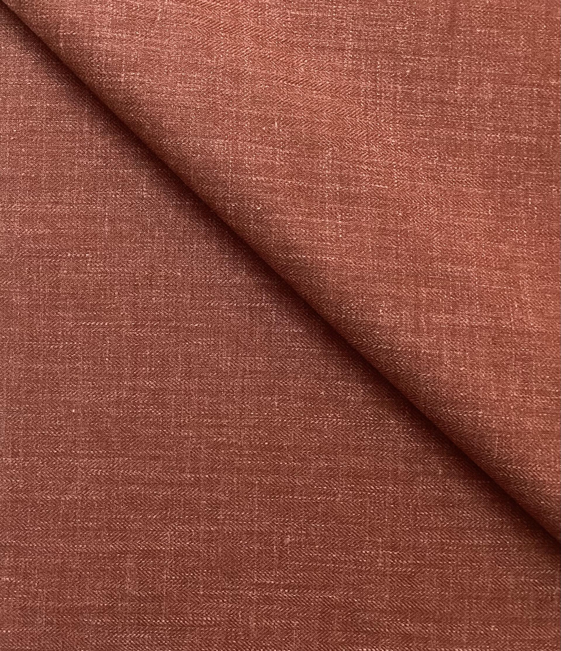 Silk, Wool & Linen Suiting In Brick