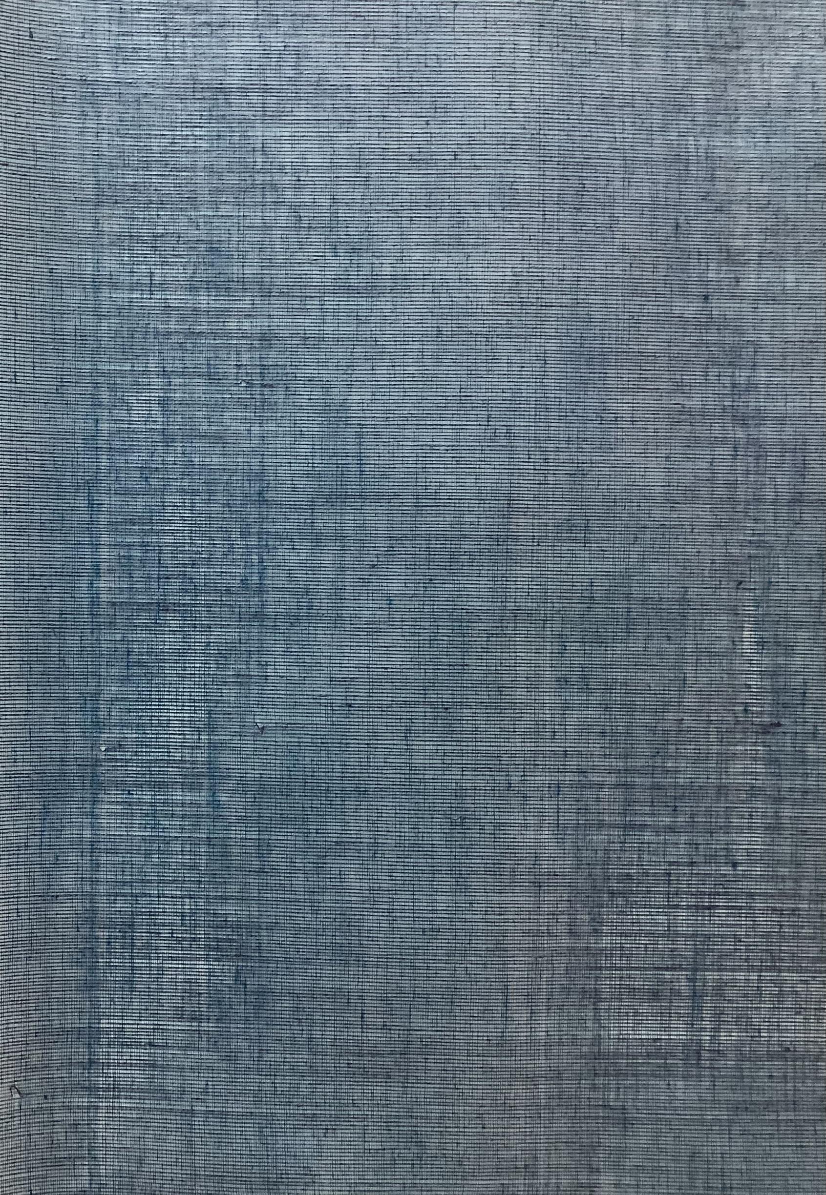 Breathable Waterproof Coated Indian Cotton in Blue Iridescent