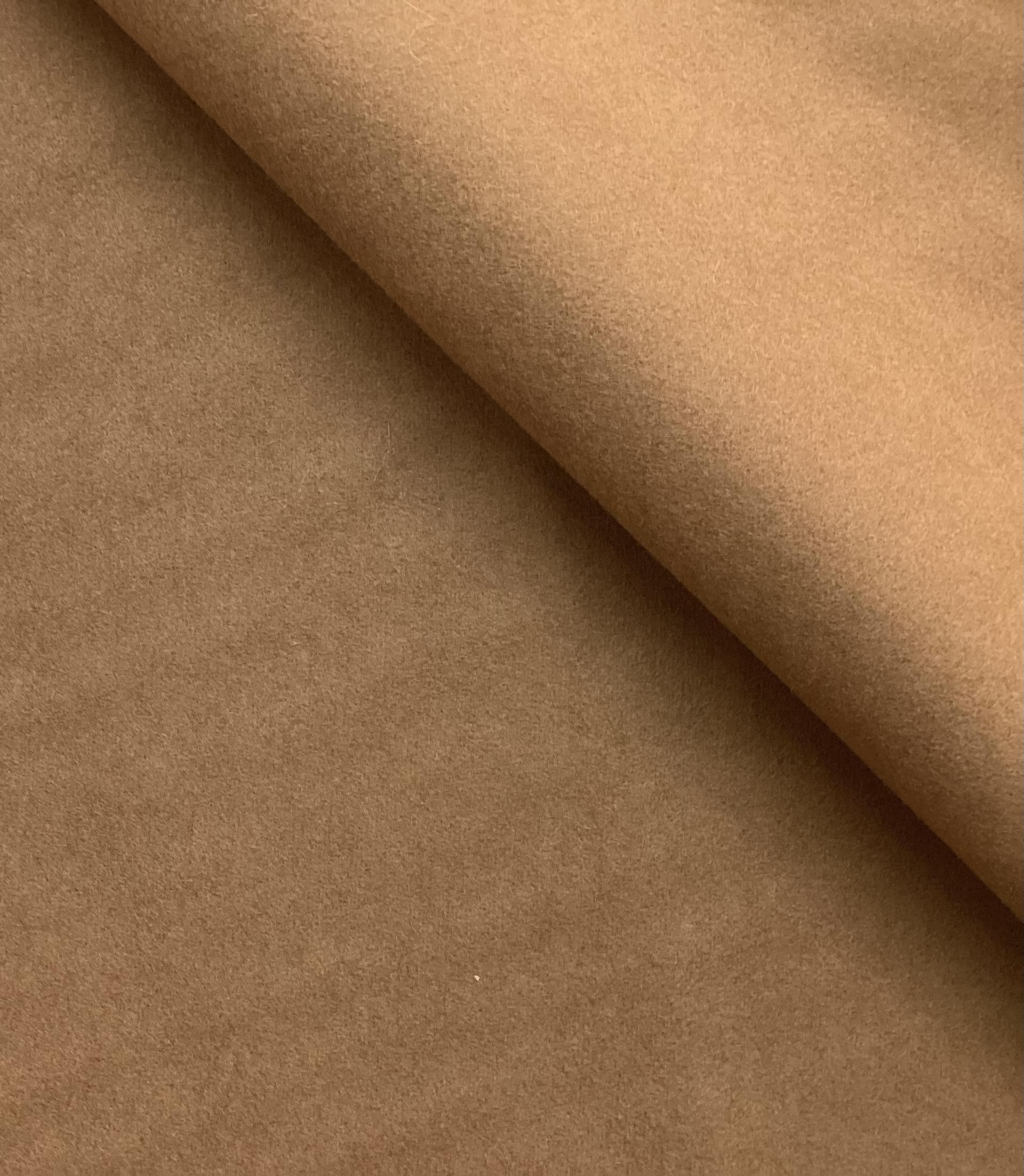 100% Wool Coating In Toast