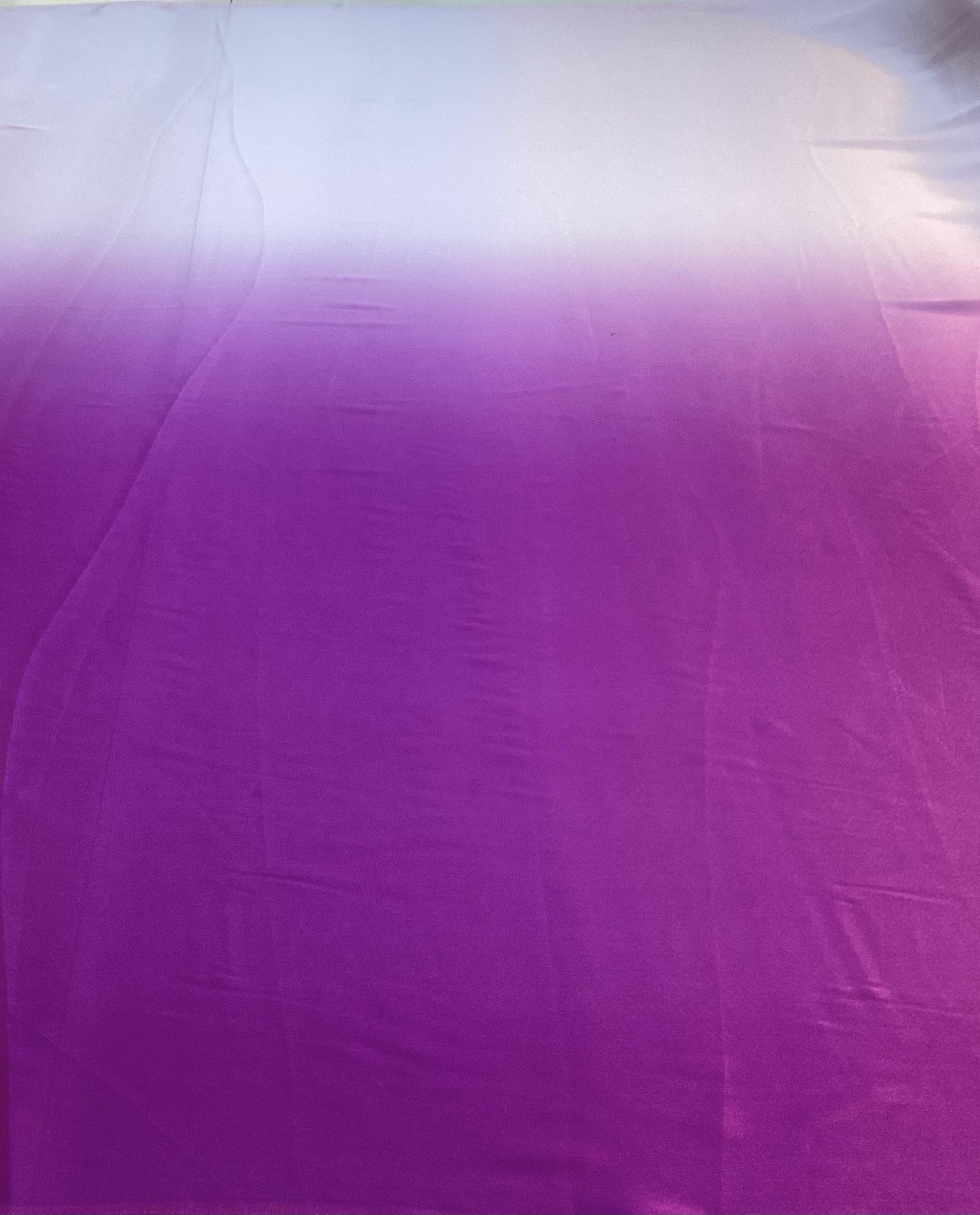 Ombre Polyester Charmeuse in Fuchsia