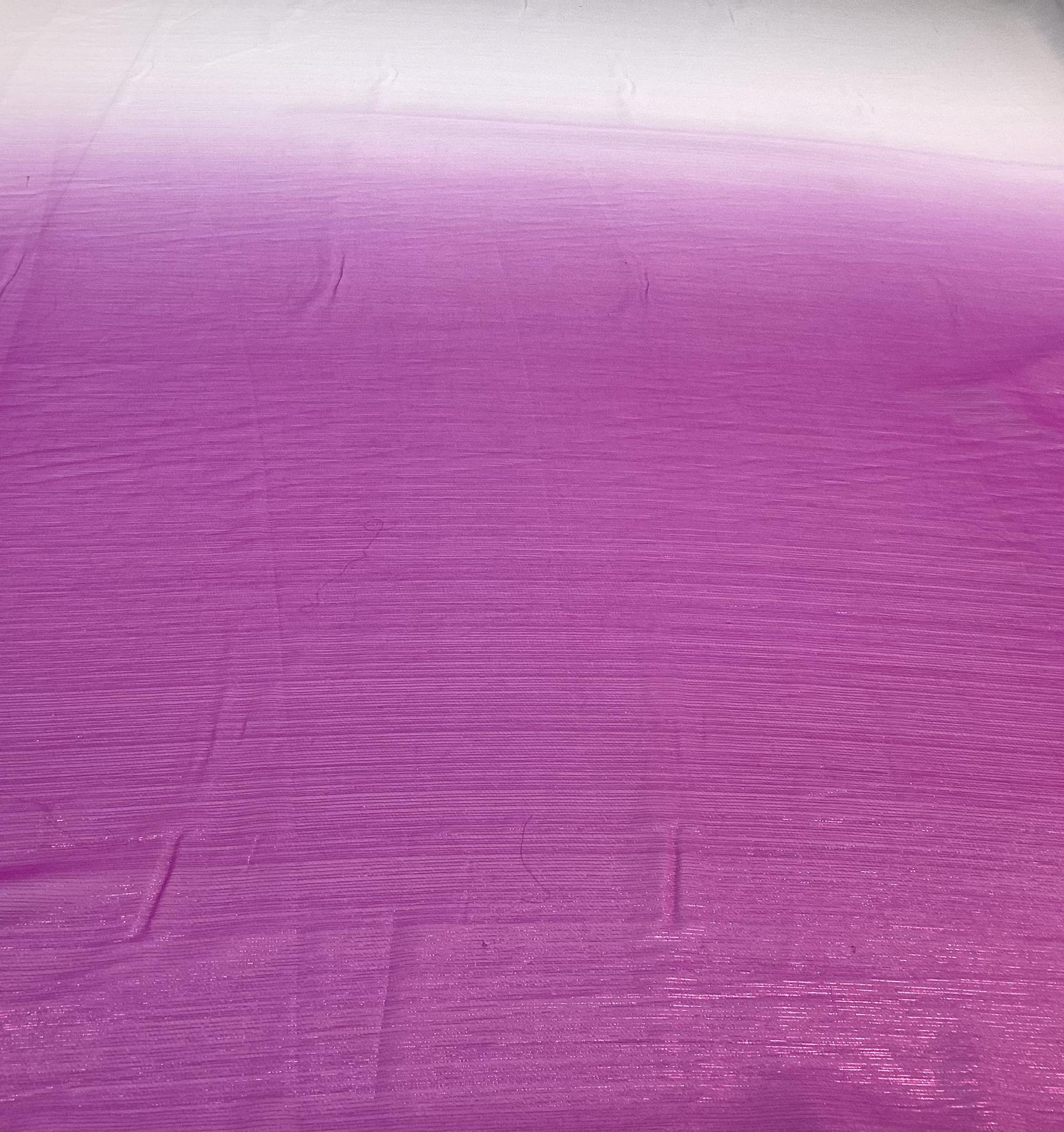 Ombre Polyester Metallic Chiffon in Fuchsia