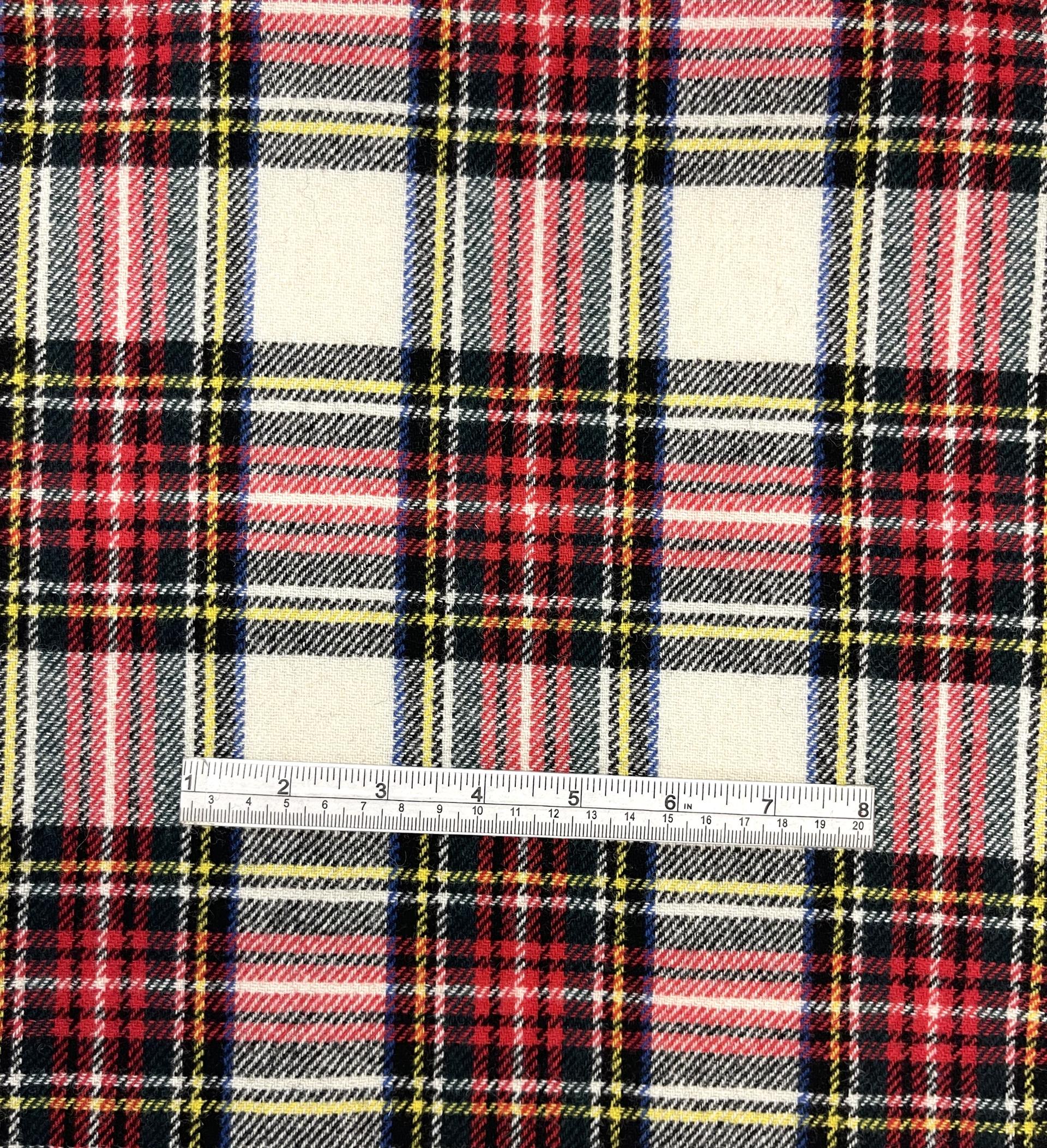 Made in Italy Wool/Poly/Nylon Tartan Plaid "Stewart Dress Weathered"