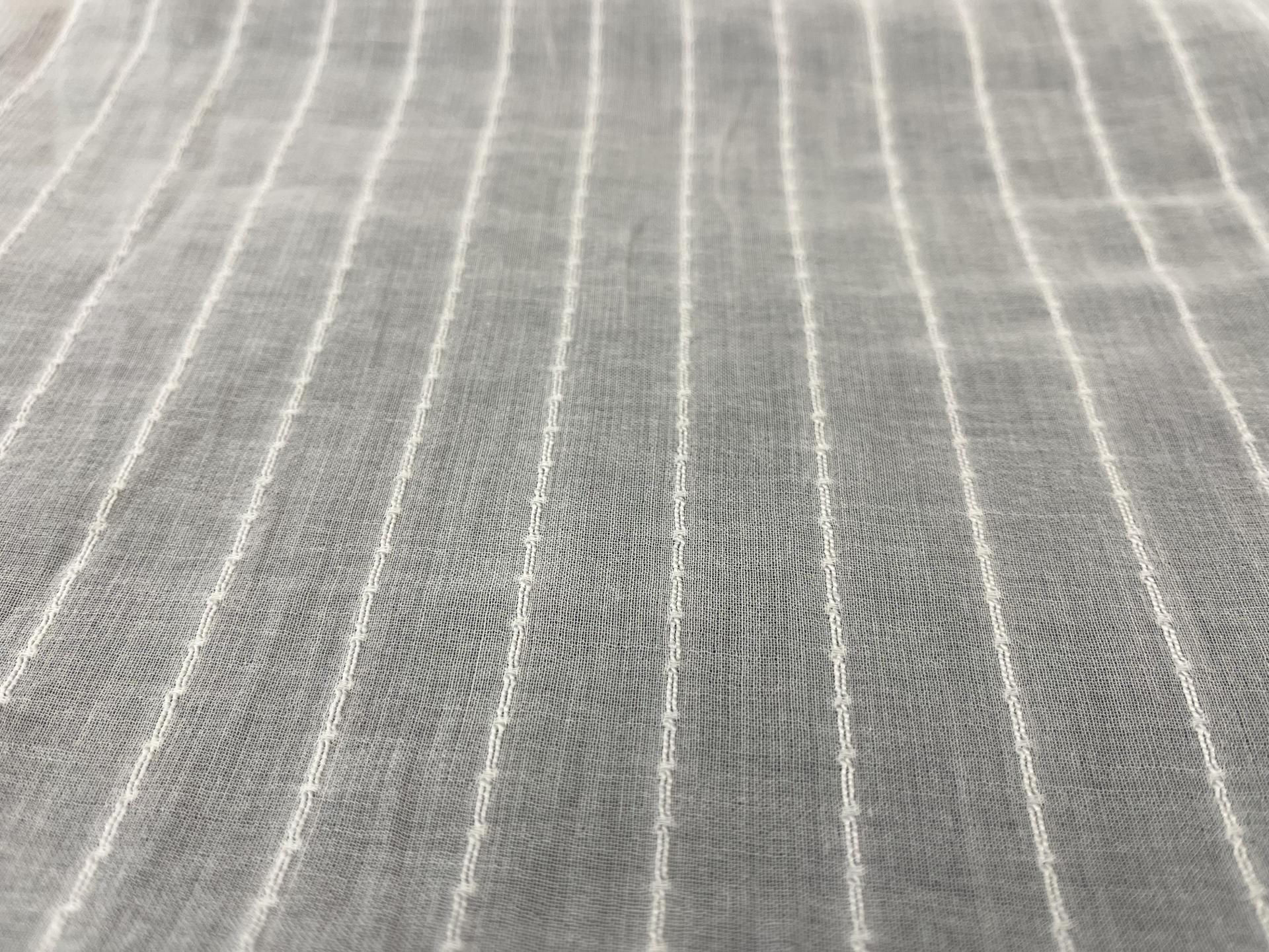 Swiss Embroidered Cotton Voile in White 