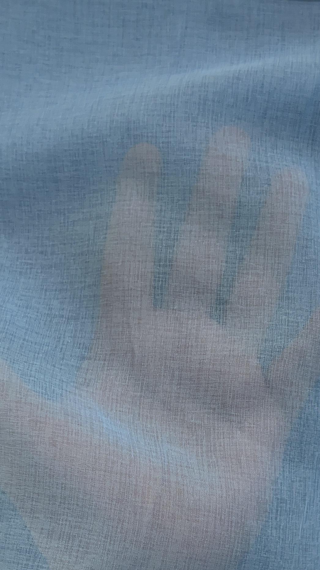 Japanese Polyester Gauze Chiffon in mediterranean 