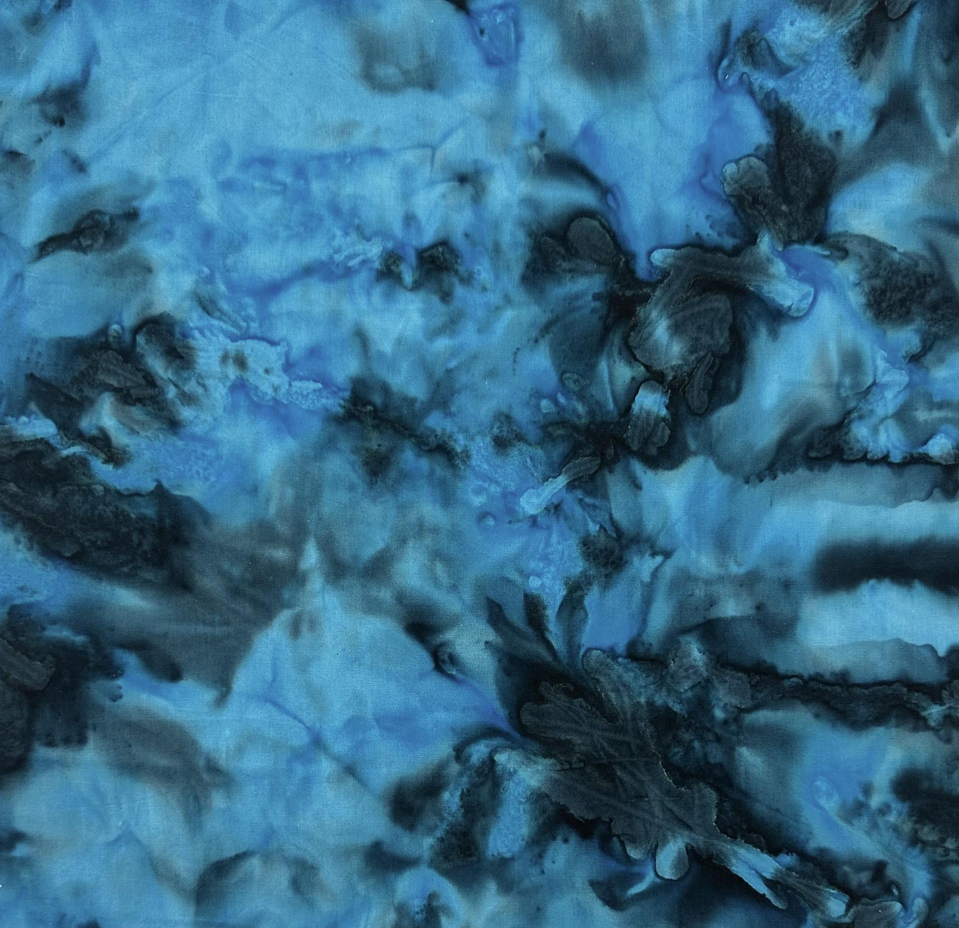 Cotton Batik in Azure Blue