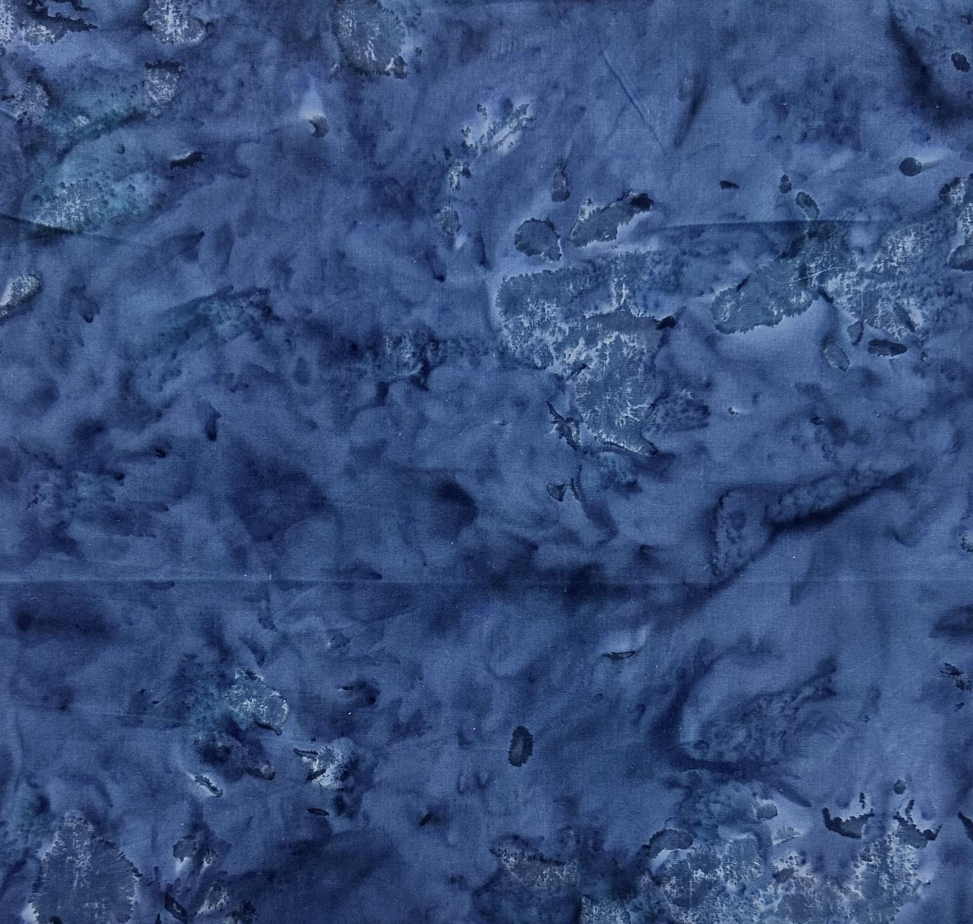 Cotton Batik in Eclipse Blue